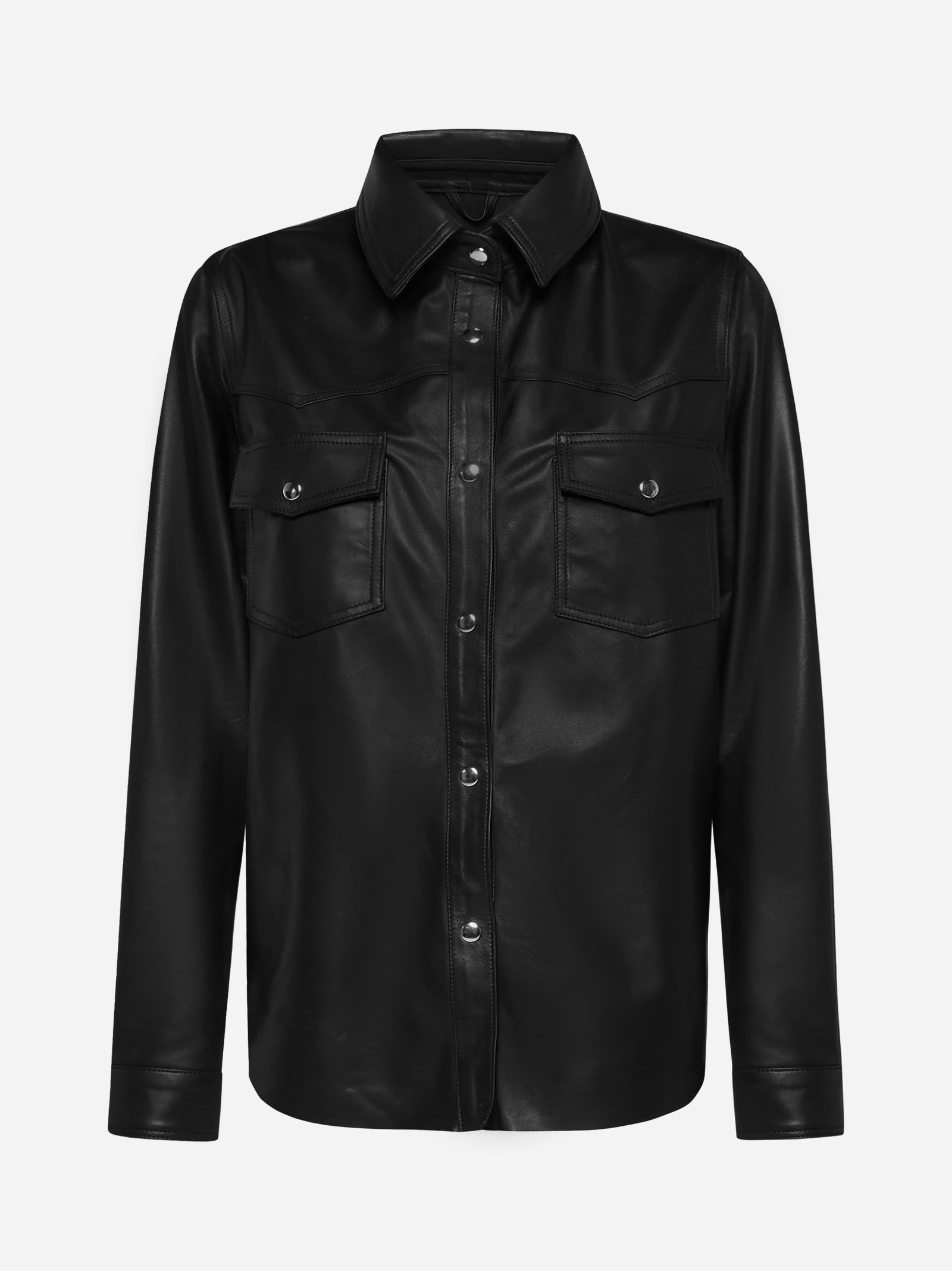 Leather Shirt with Fringes