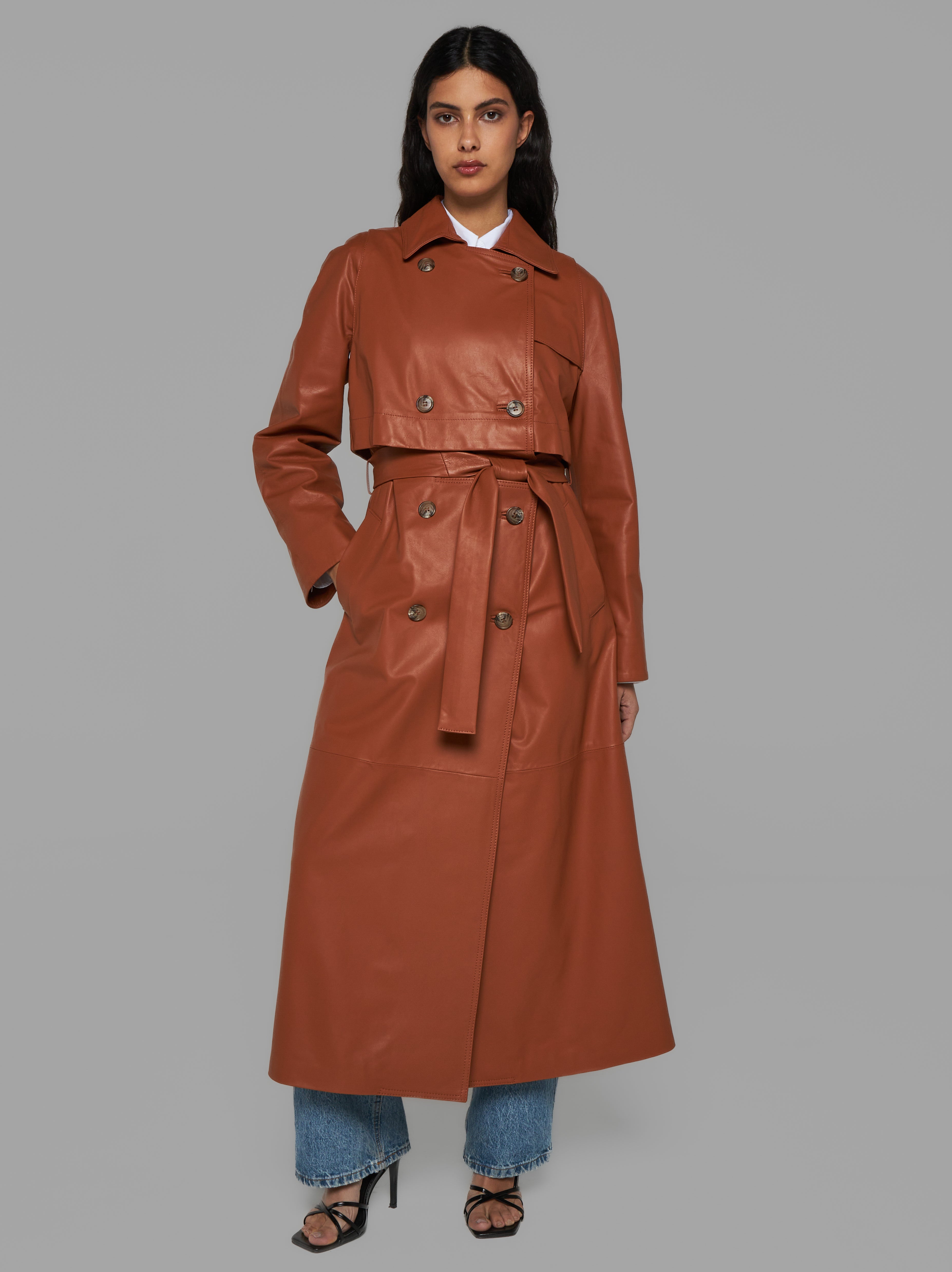 Leather Trench Coat
