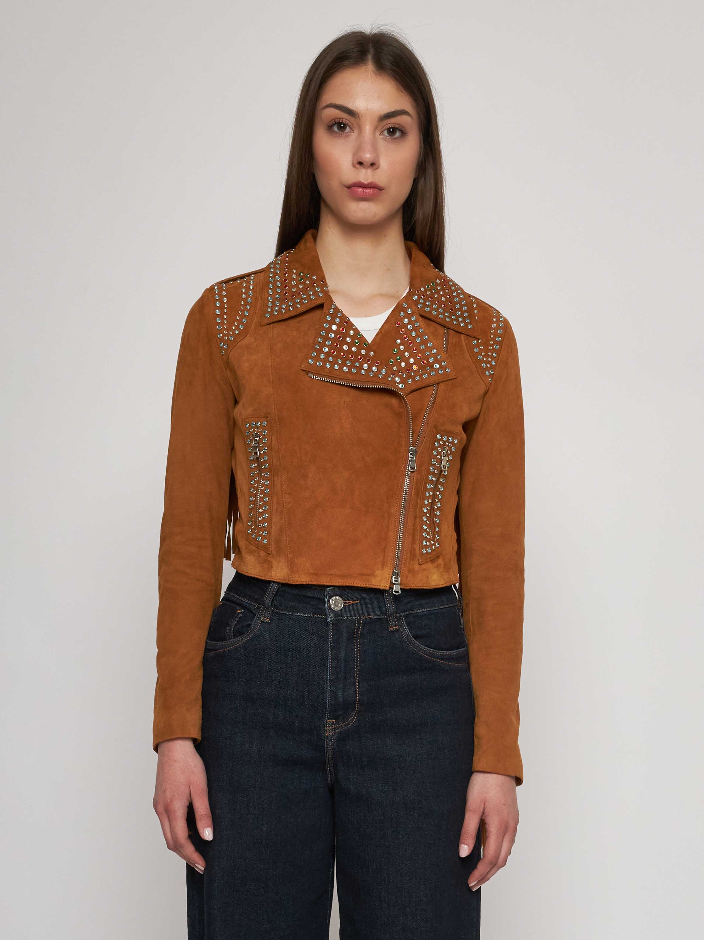 Biker Jacket with Fringes