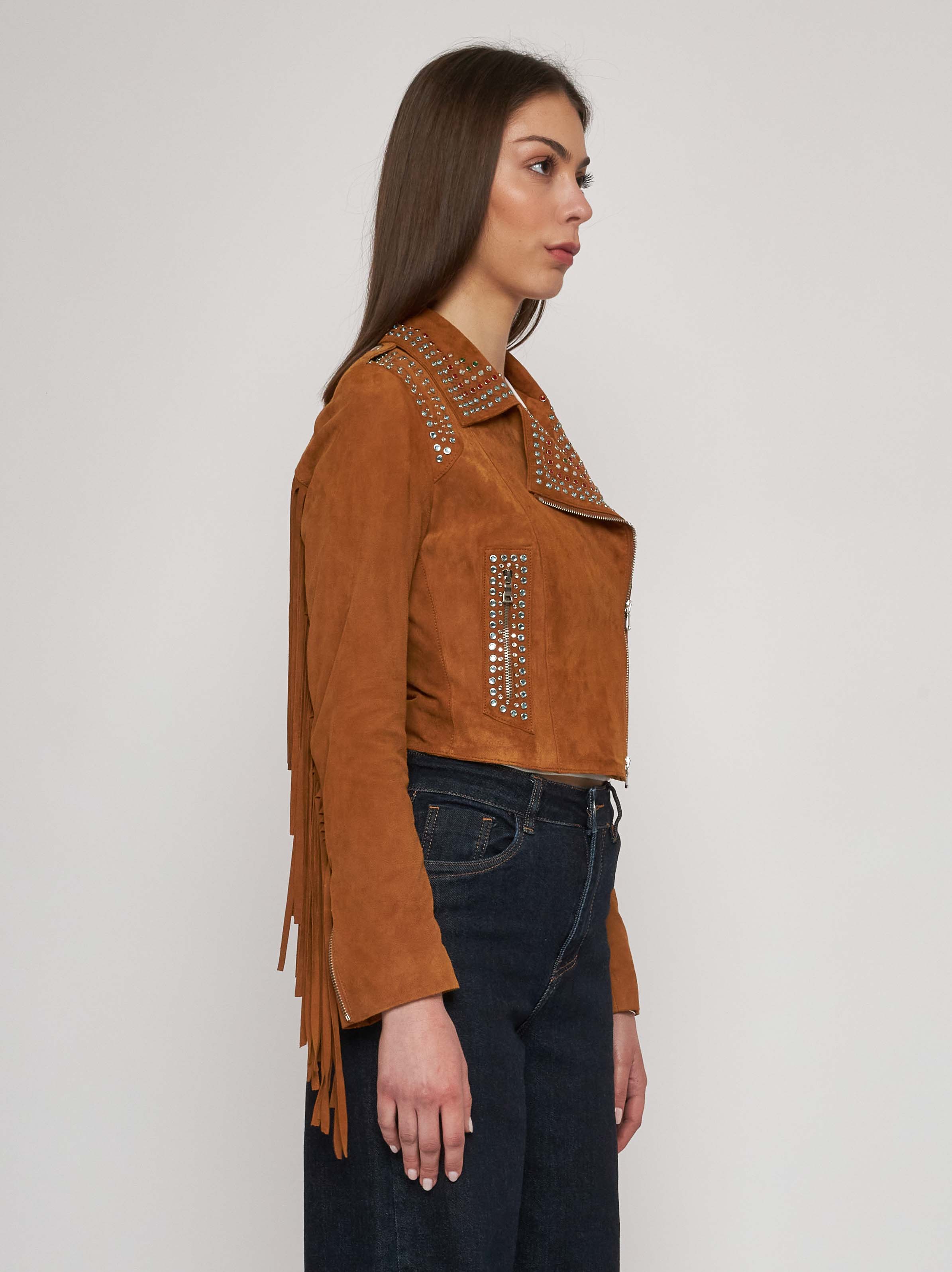 Biker Jacket with Fringes