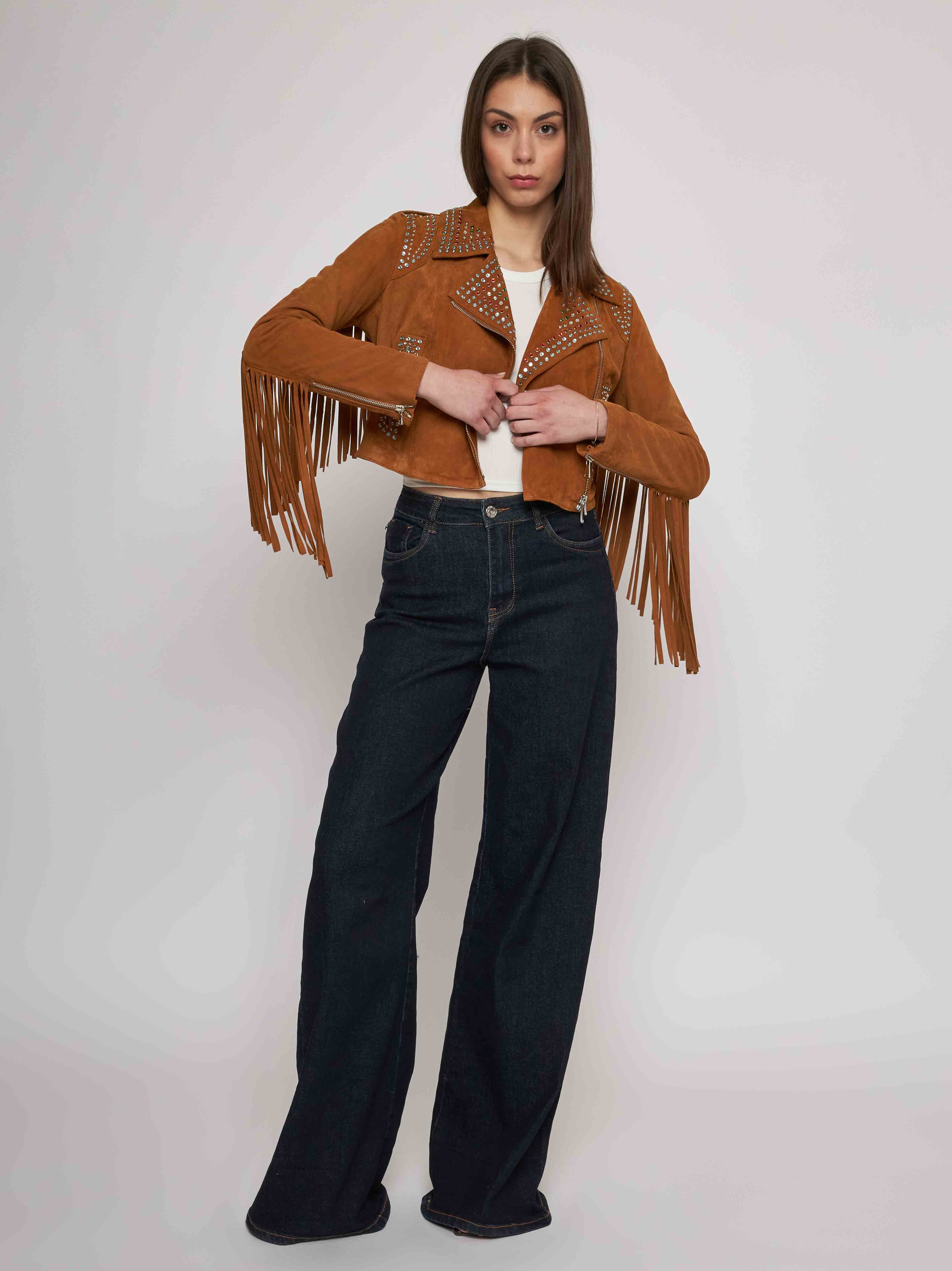 Biker Jacket with Fringes