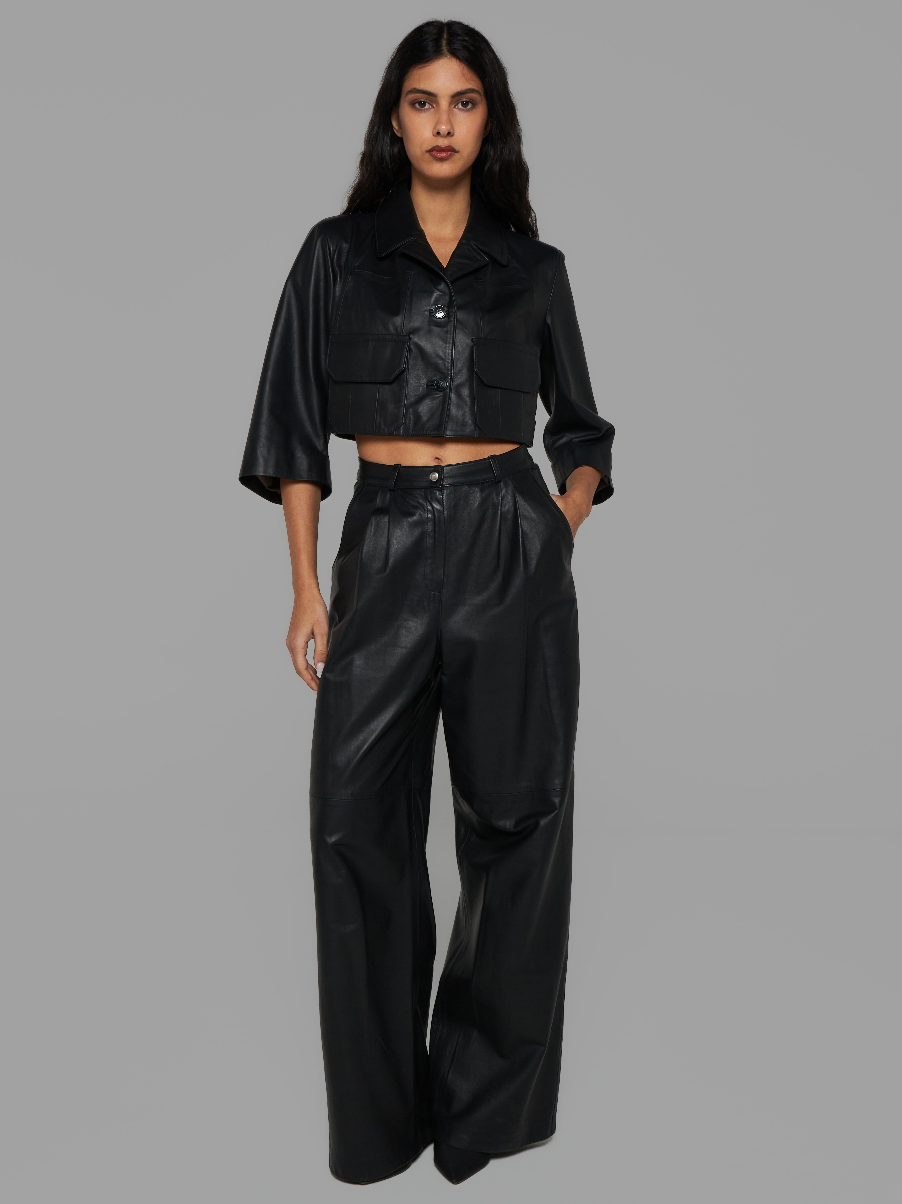 Nappa leather jacket