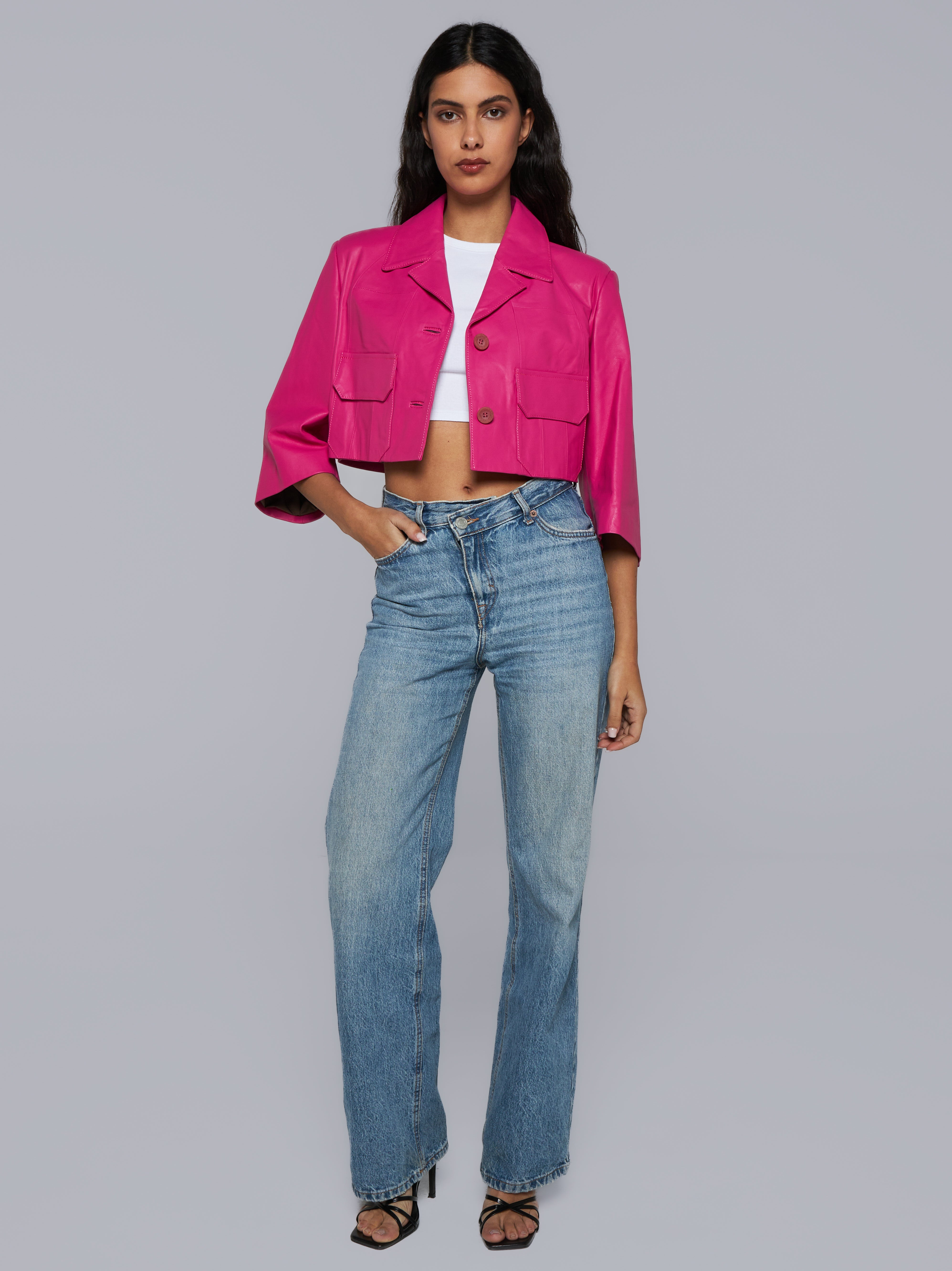 Nappa leather jacket