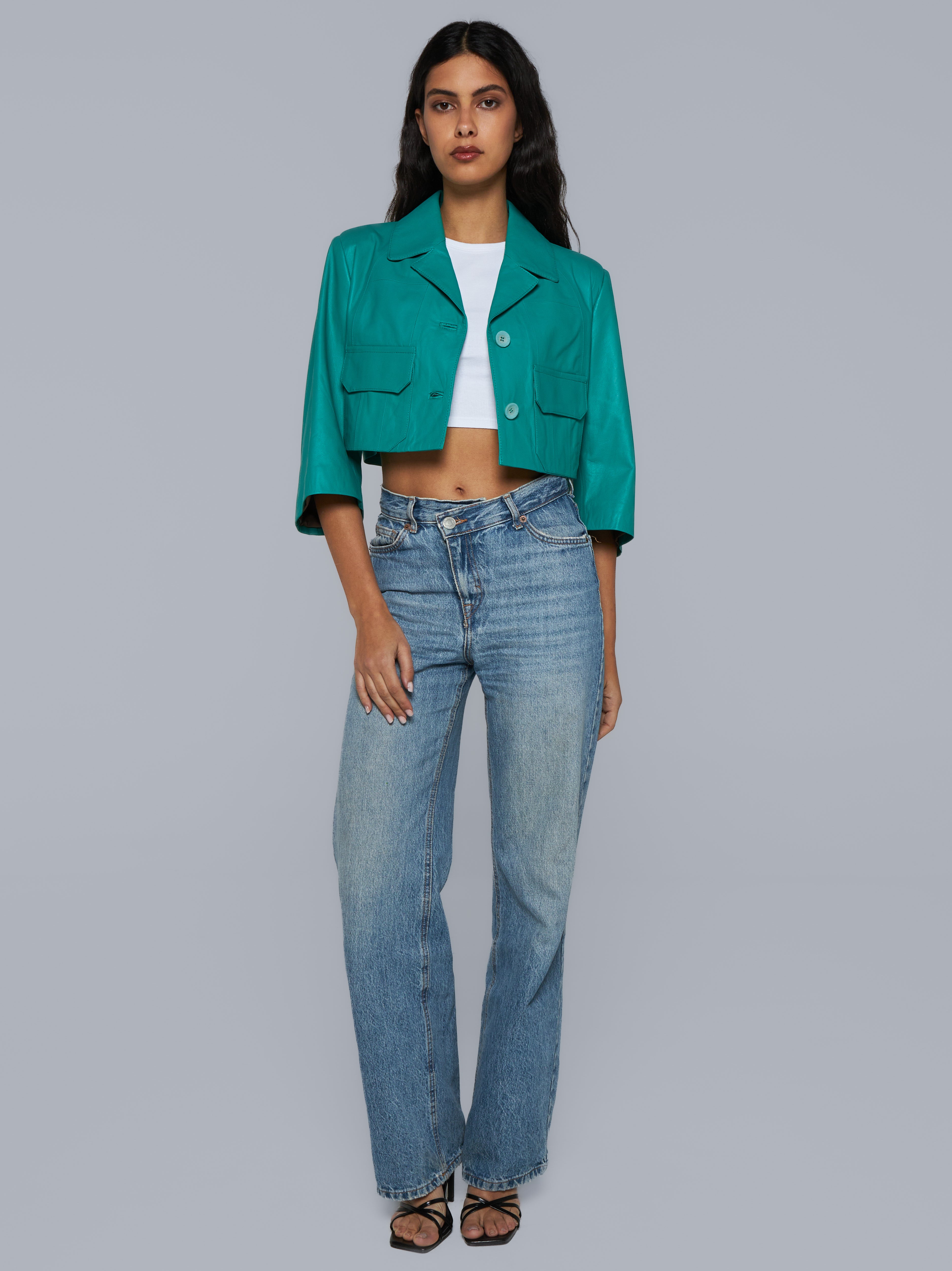 Nappa leather jacket