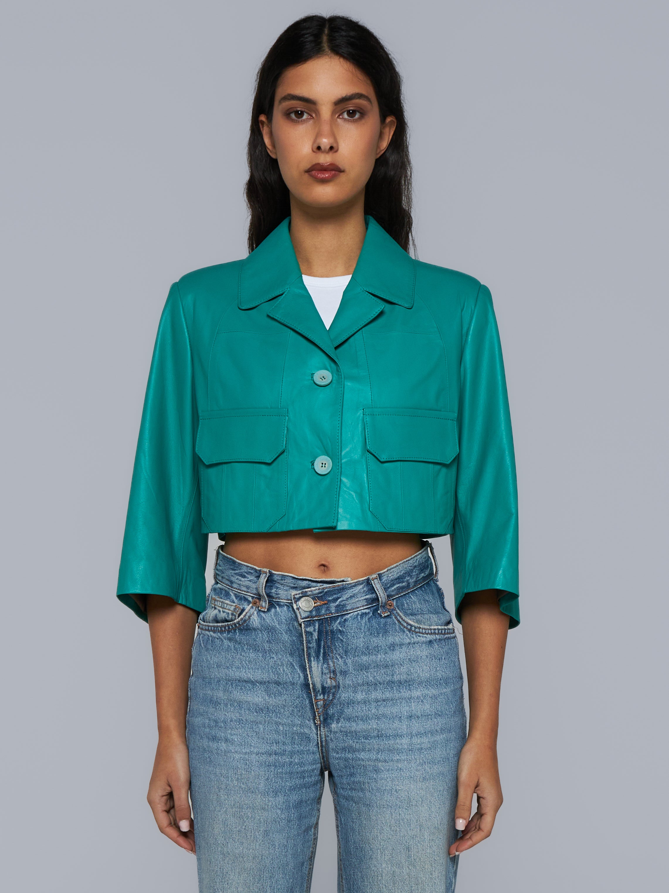 Nappa leather jacket