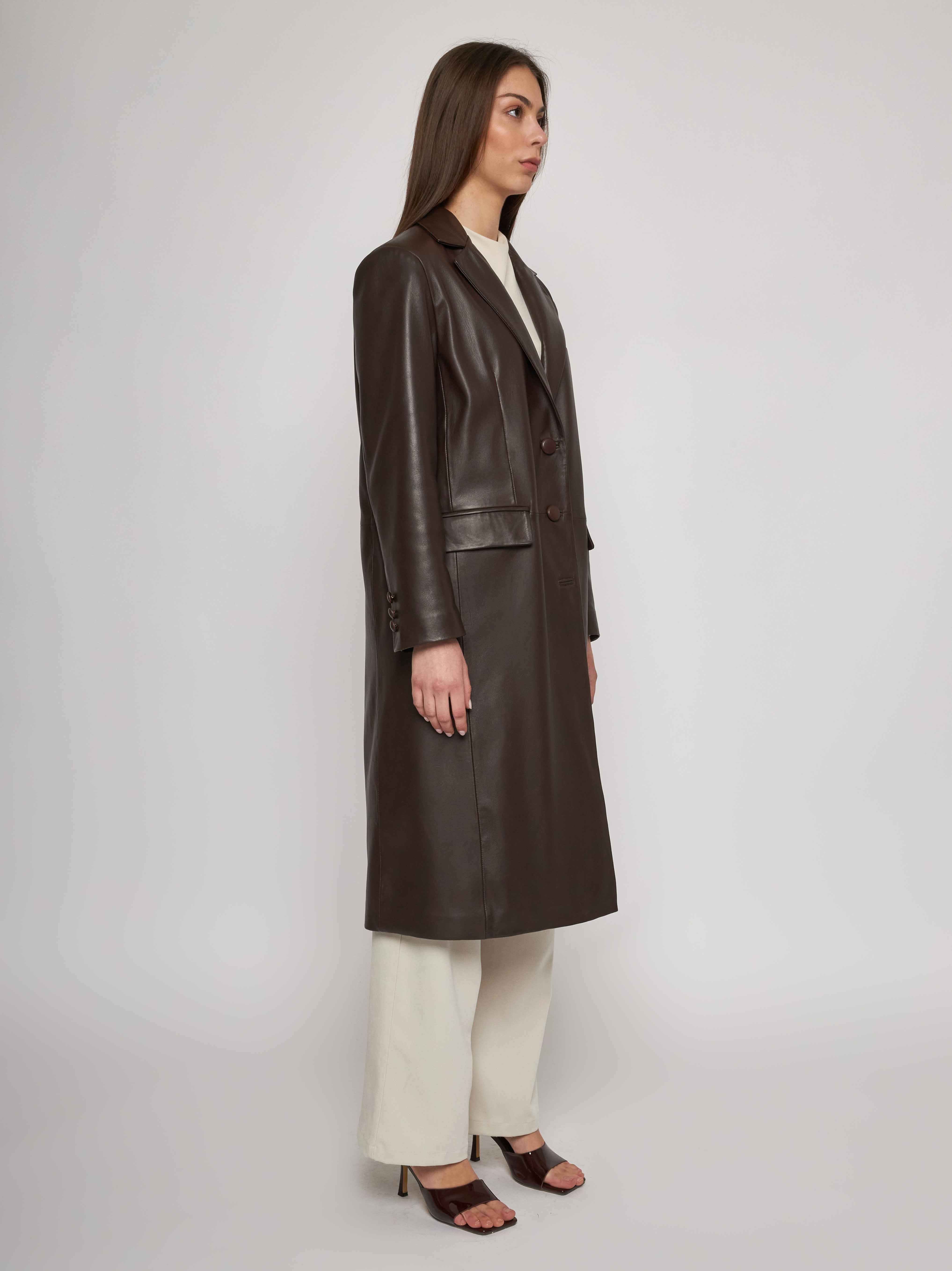 Nappa coat with cupro lining