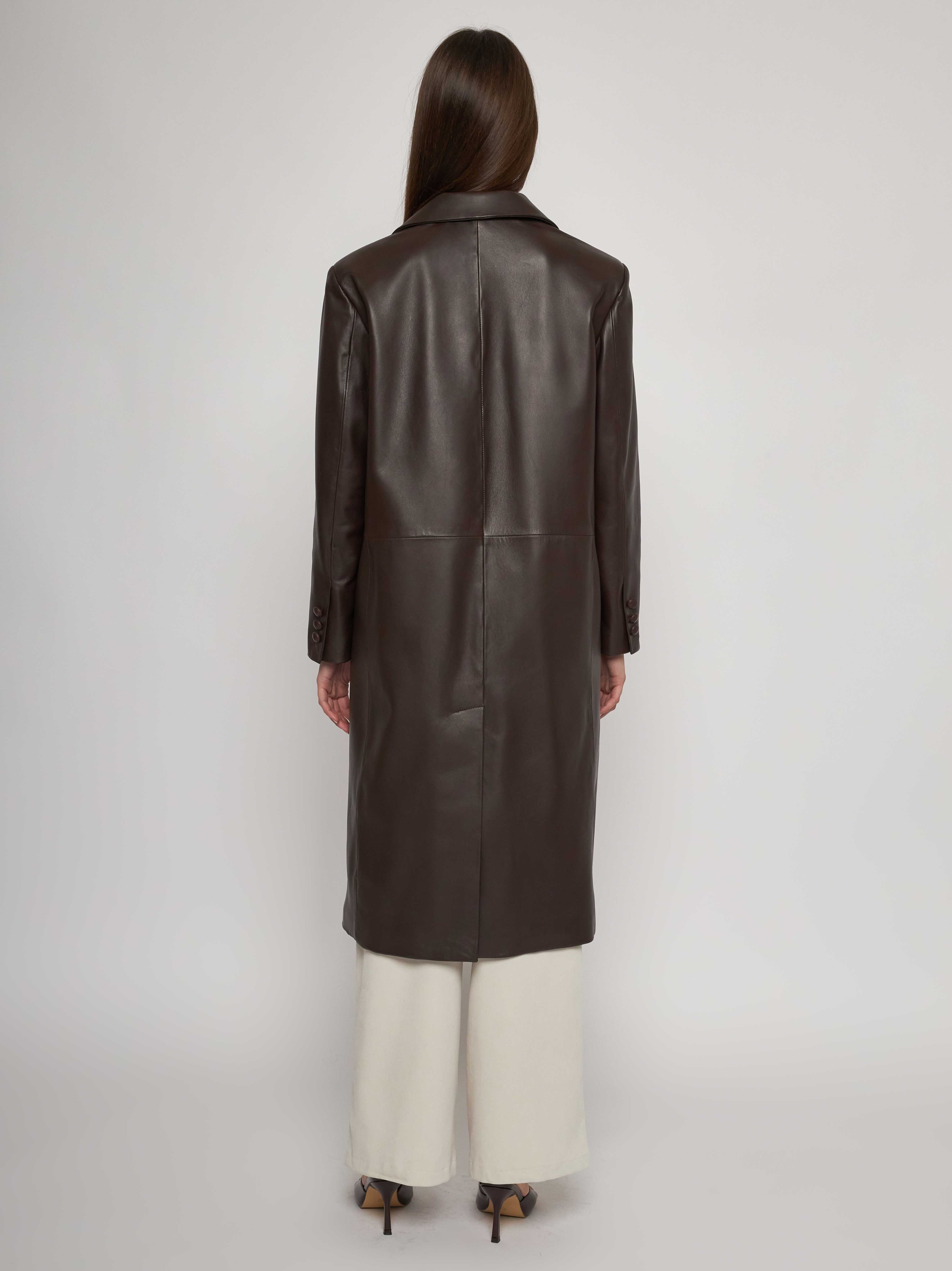 Nappa coat with cupro lining