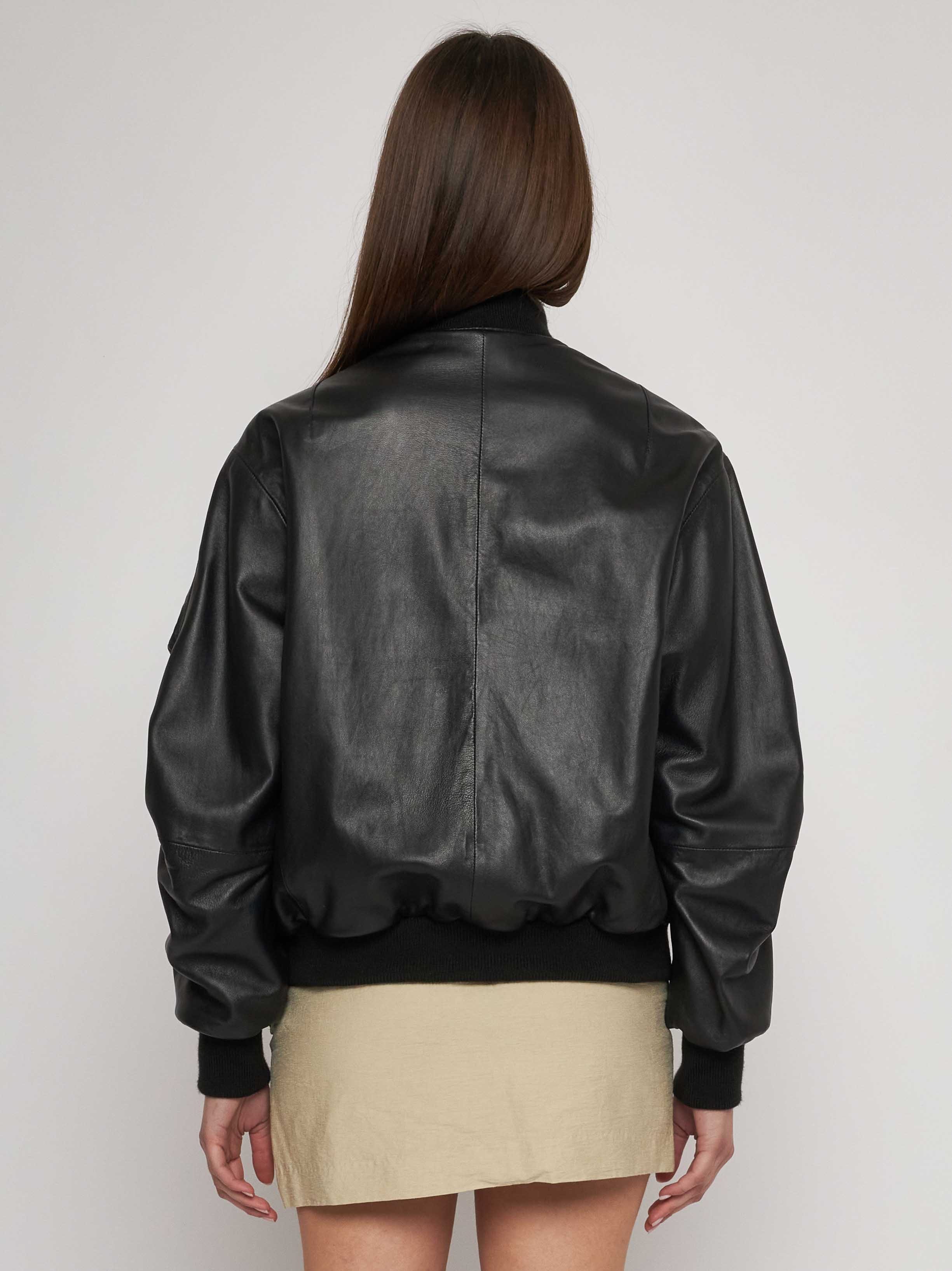 Bomber in quilted classic nappa