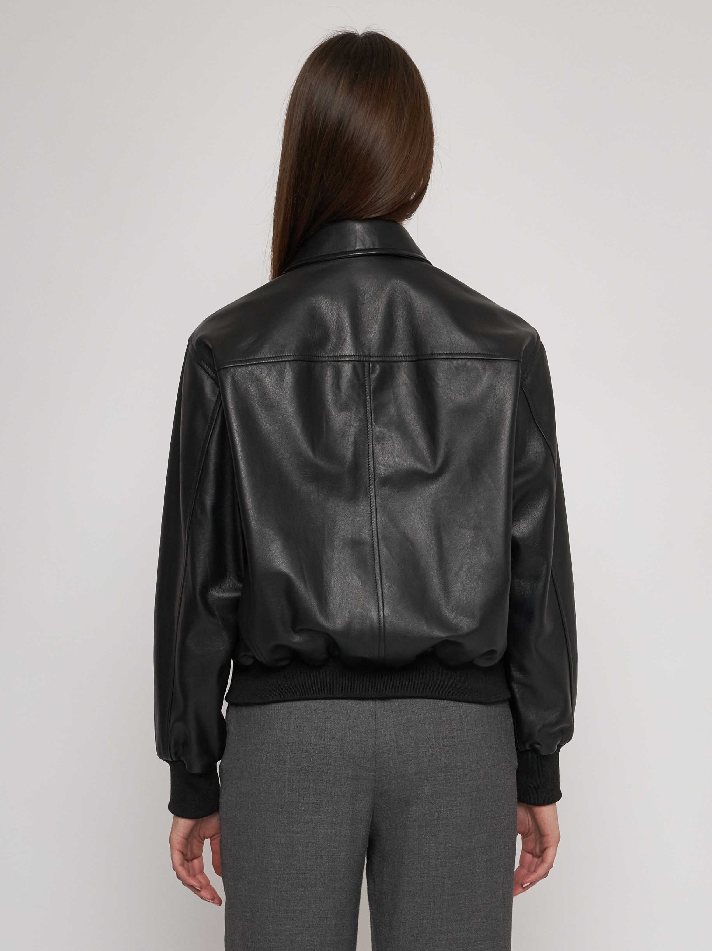 Bomber in quilted classic nappa