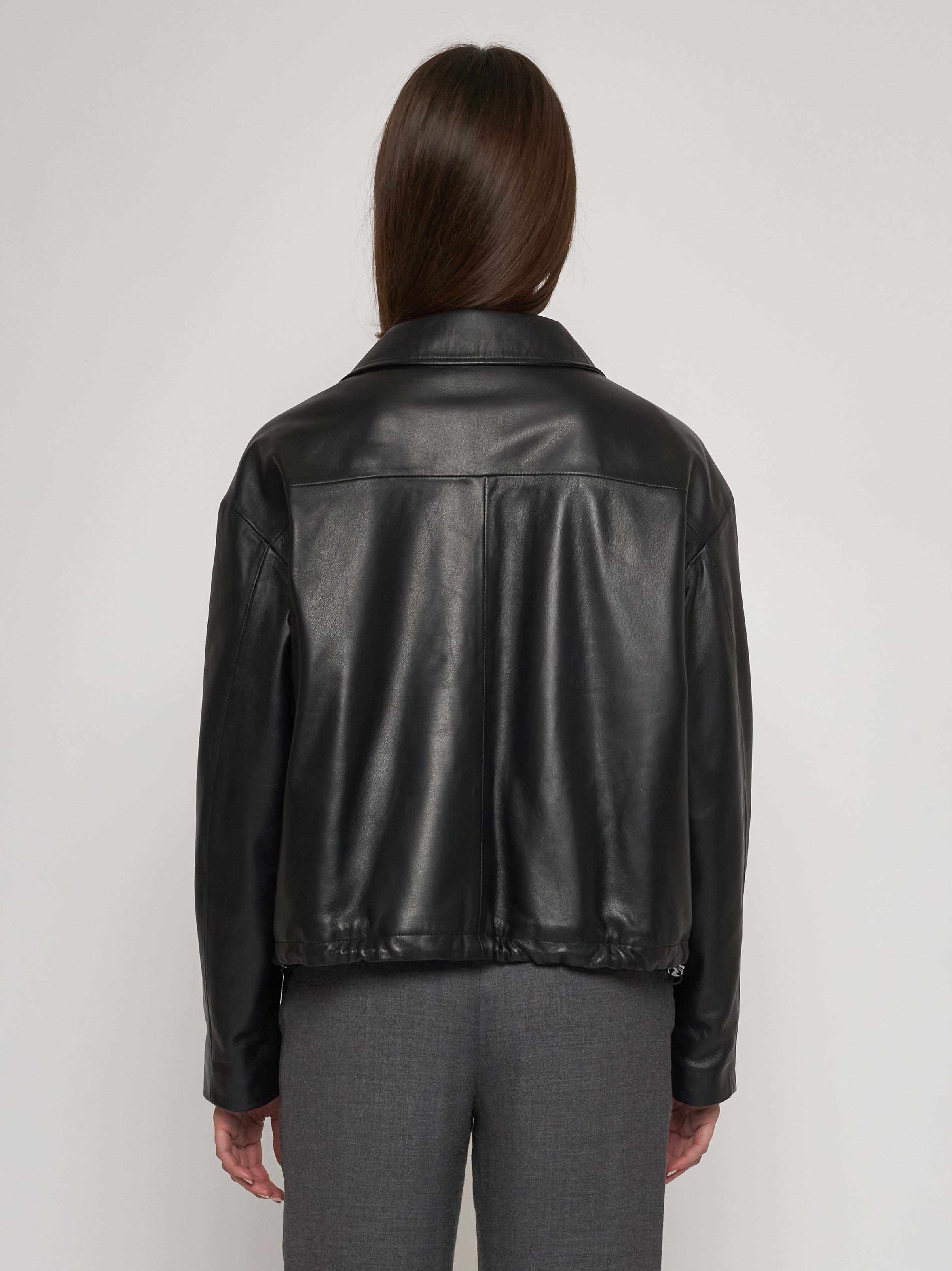 Bomber in quilted classic nappa