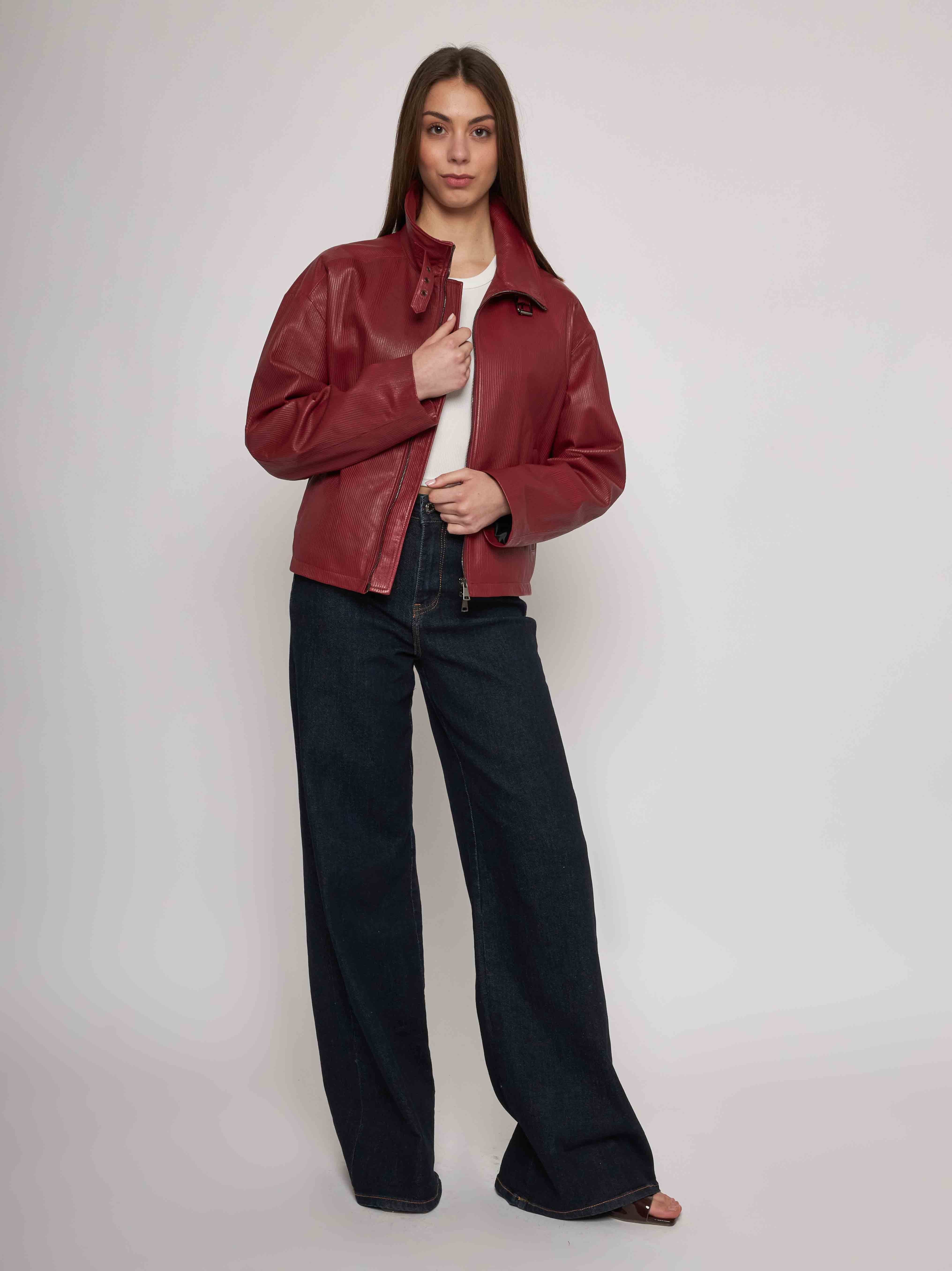 Bomber in quilted classic nappa