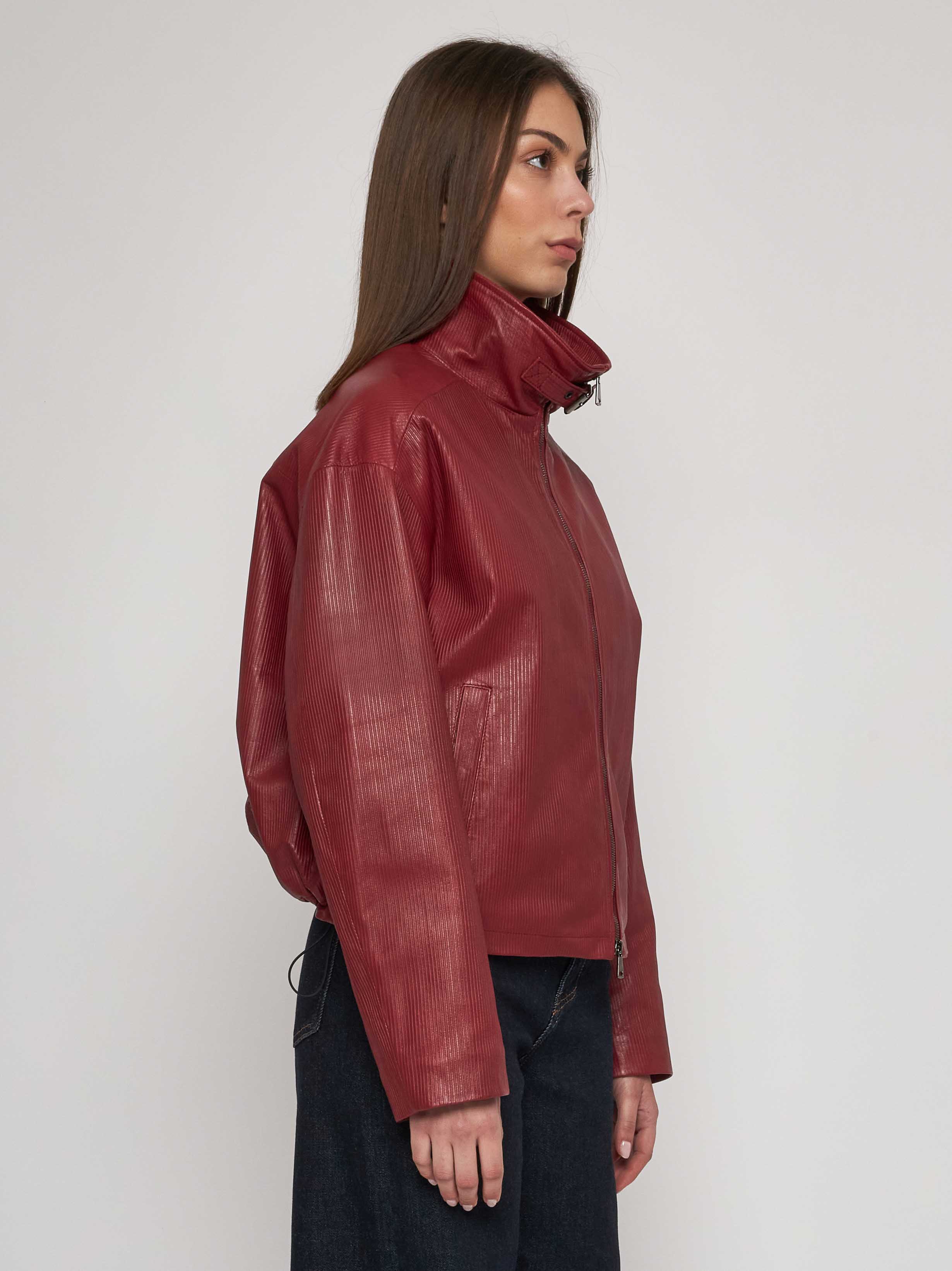 Bomber in quilted classic nappa