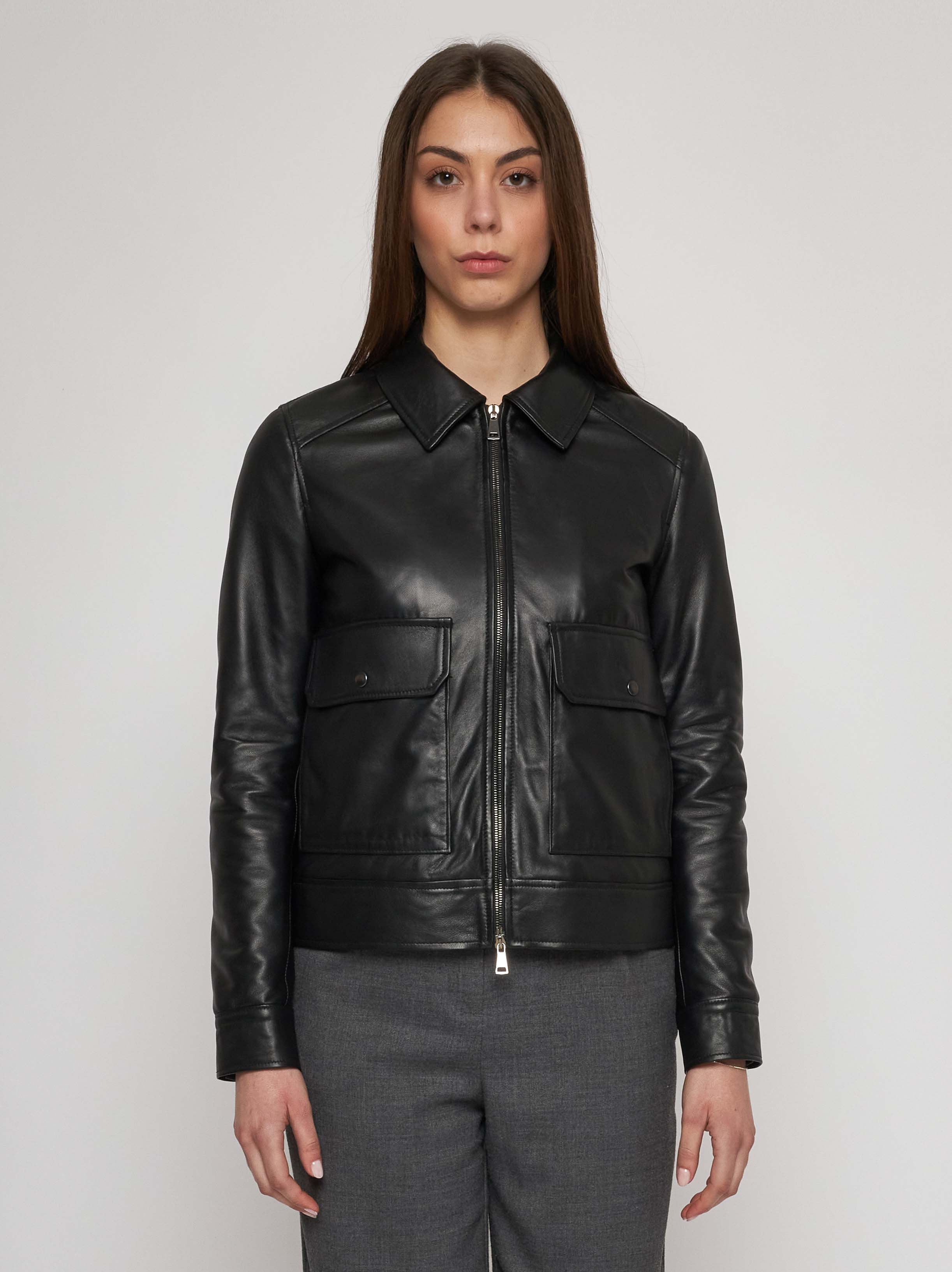 Bomber in quilted classic nappa
