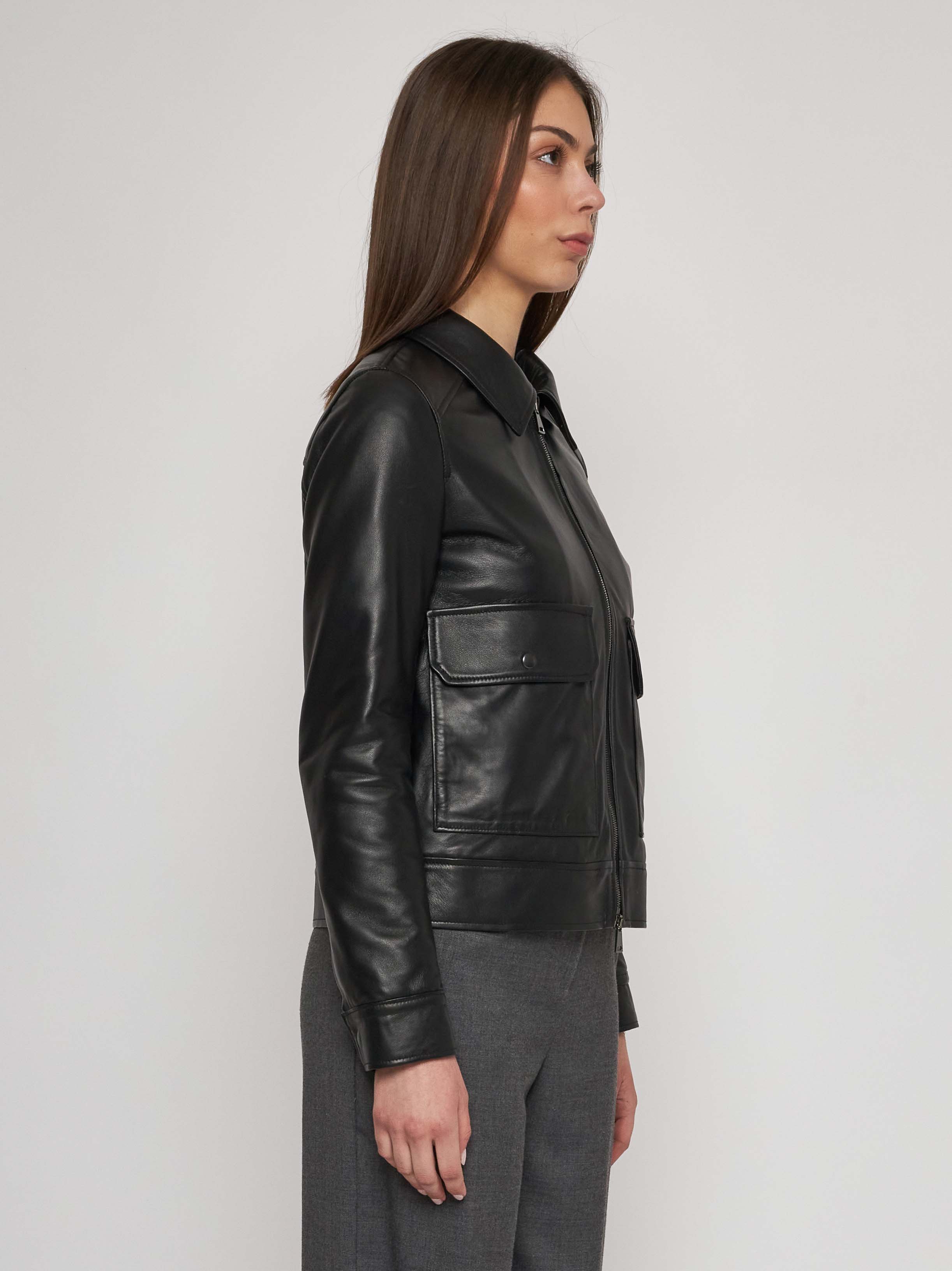 Bomber in quilted classic nappa