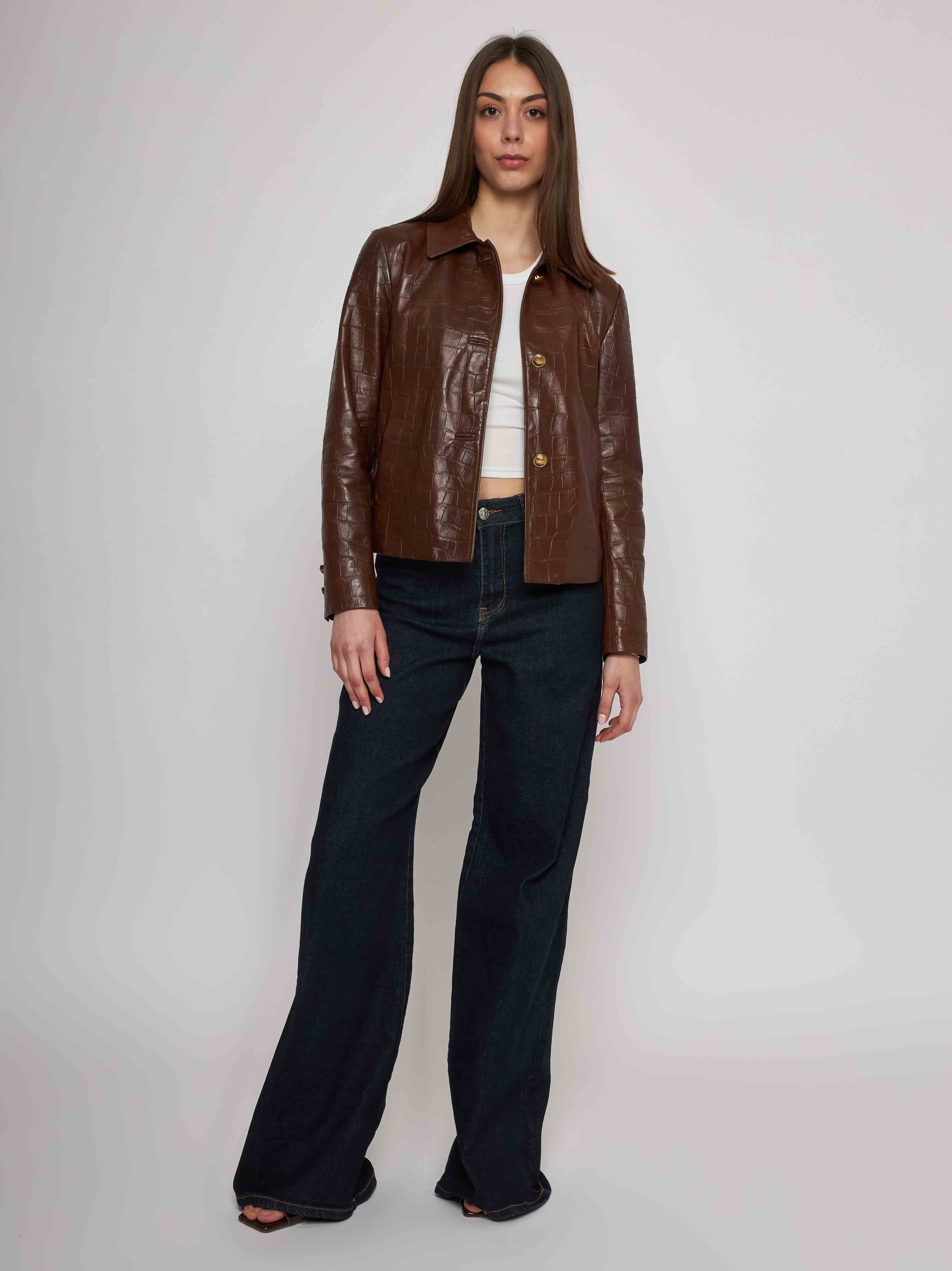 Bomber in quilted classic nappa