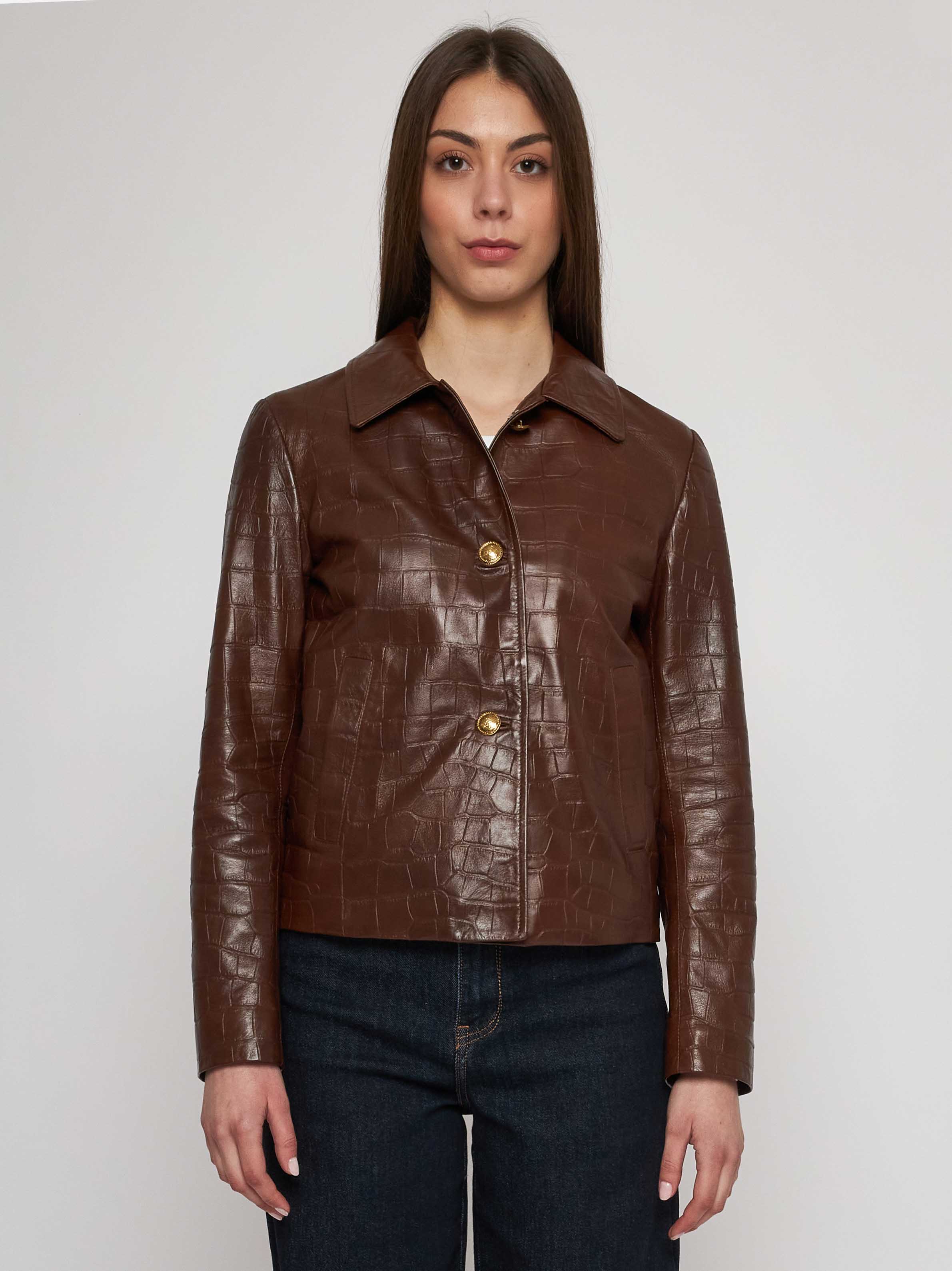 Bomber in quilted classic nappa