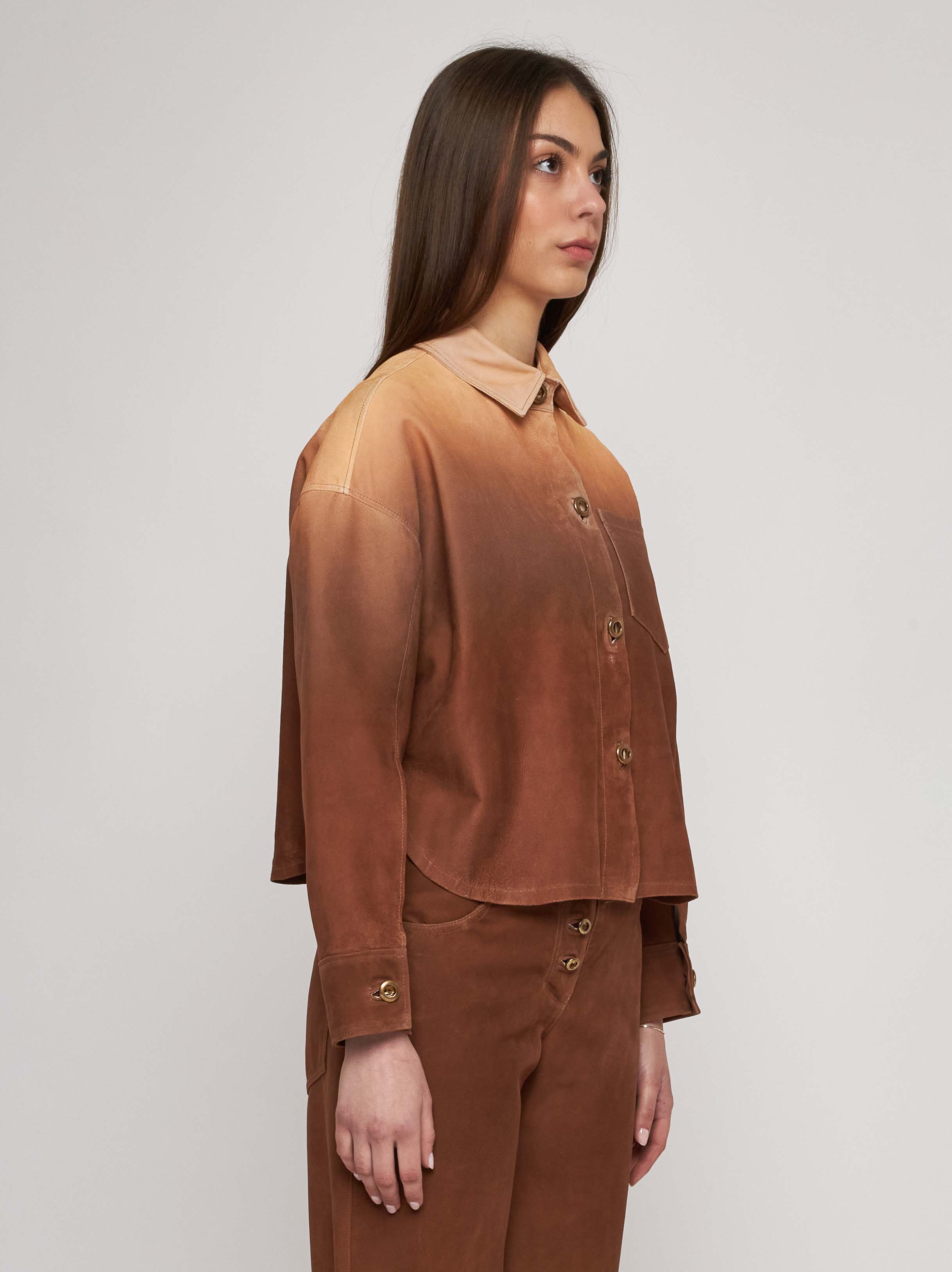 Degradé suede shirt 33CM15 - 31527/9