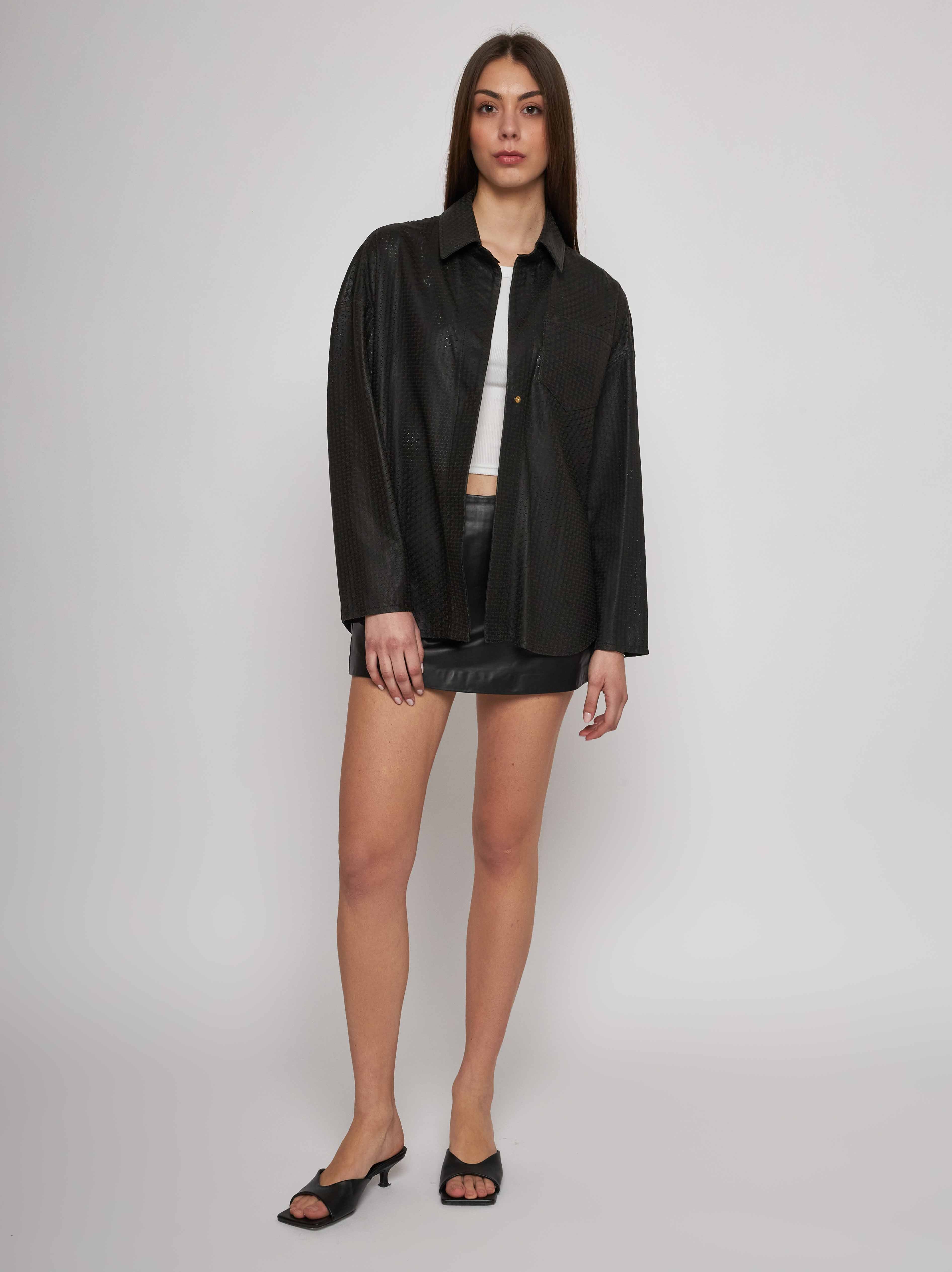 All laser-cut nappa shirt 33CM17/10101/12