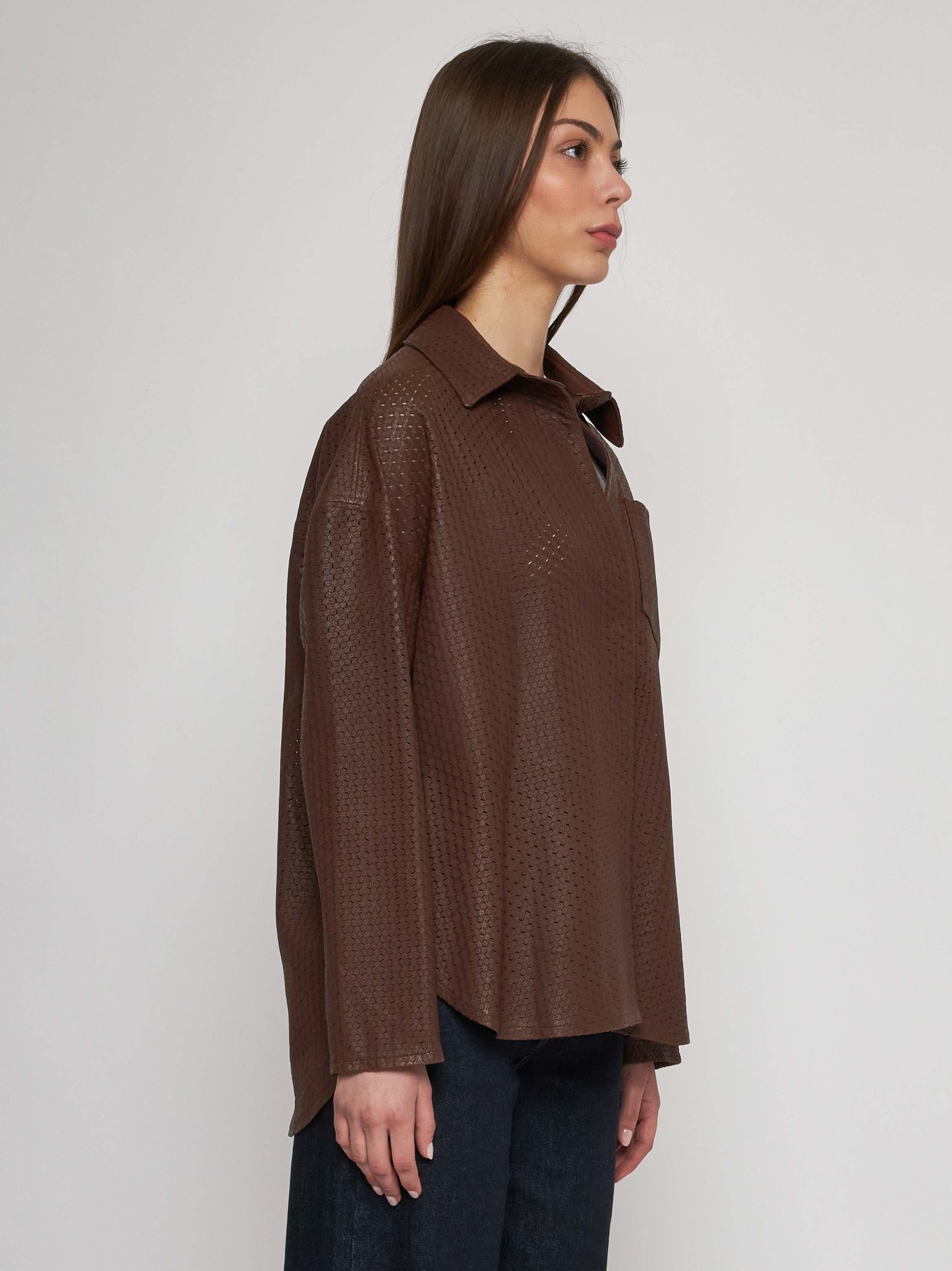 All laser-cut nappa shirt 33CM17/10101/12