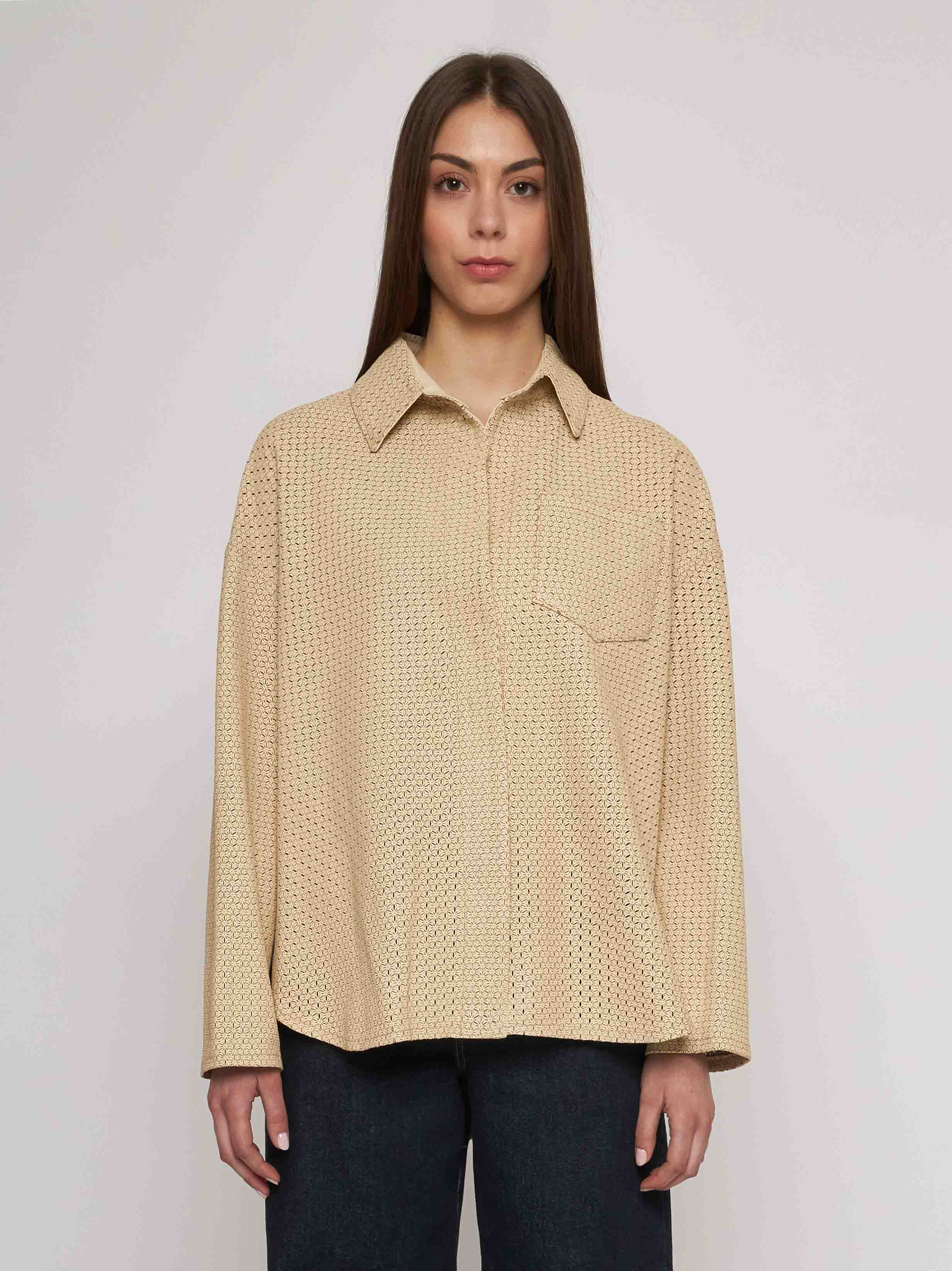 Camicia in nappa all laser cut 33CM017-10101/12