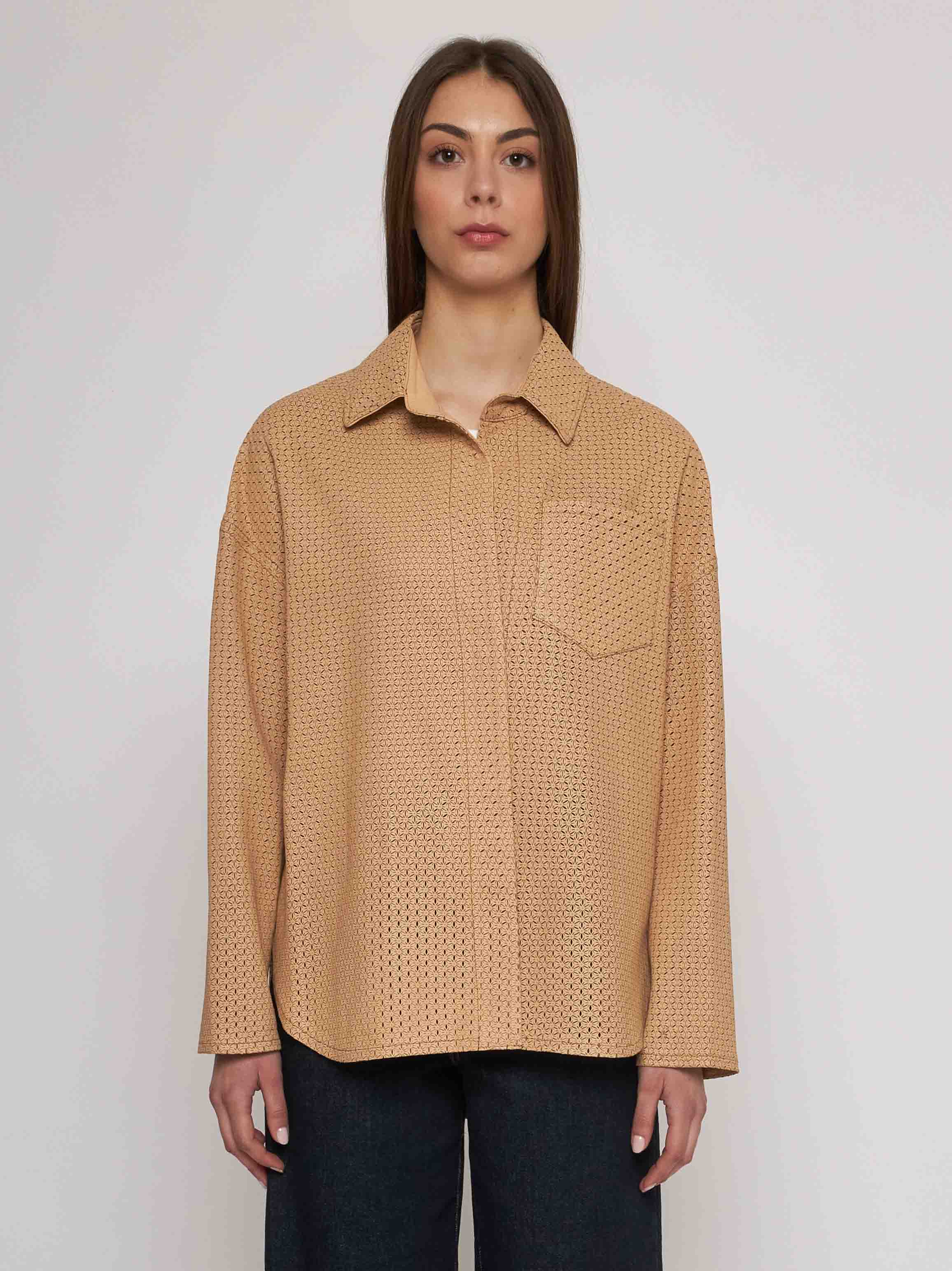 All laser-cut nappa shirt 33CM17/10101/12