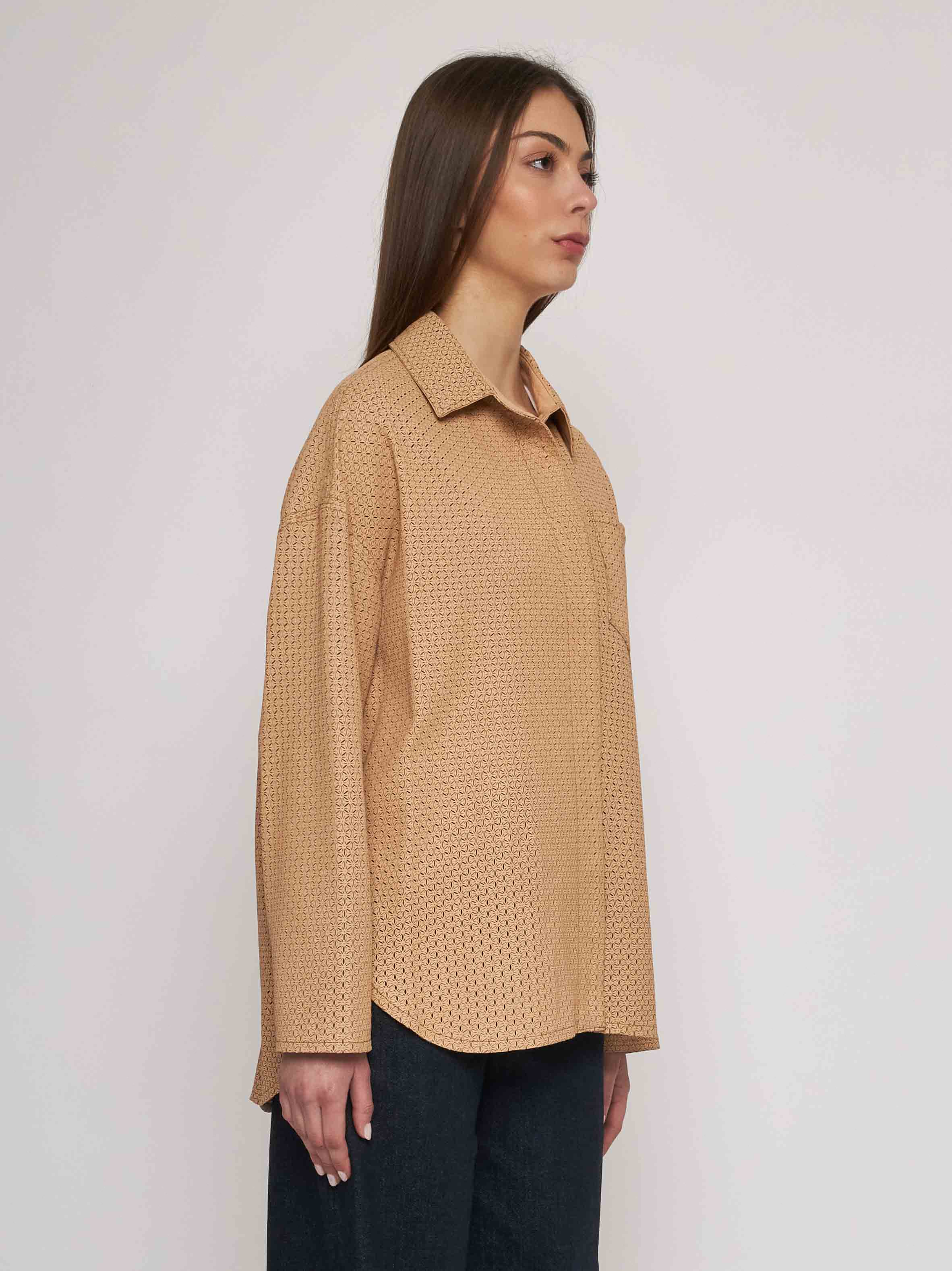 All laser-cut nappa shirt 33CM17/10101/12