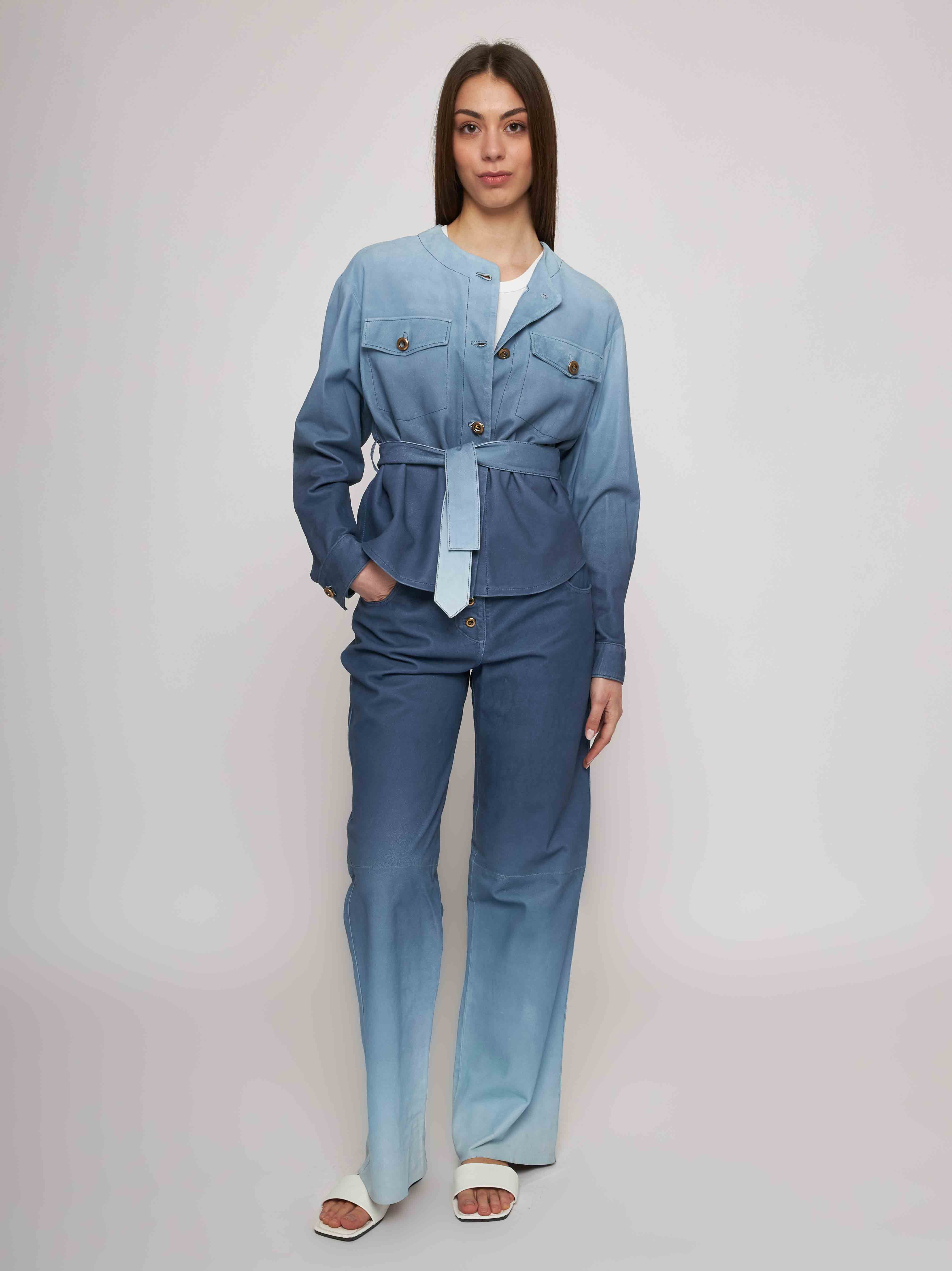 Giacca in camoscio degradè 33GB05-31527/9