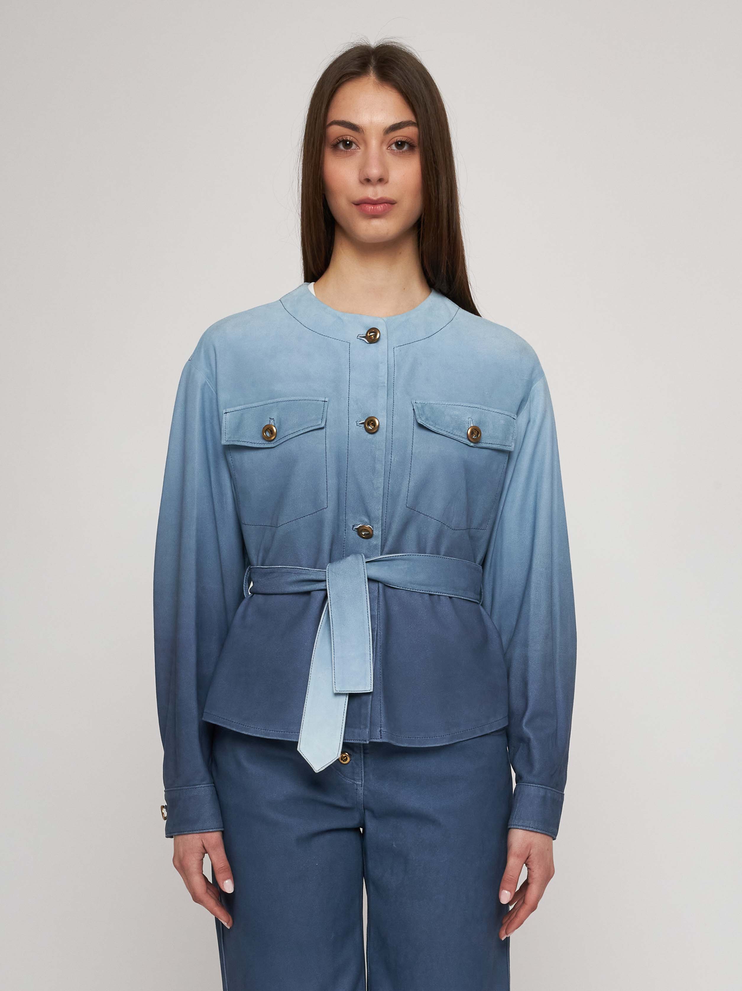 Giacca in camoscio degradè 33GB05-31527/9