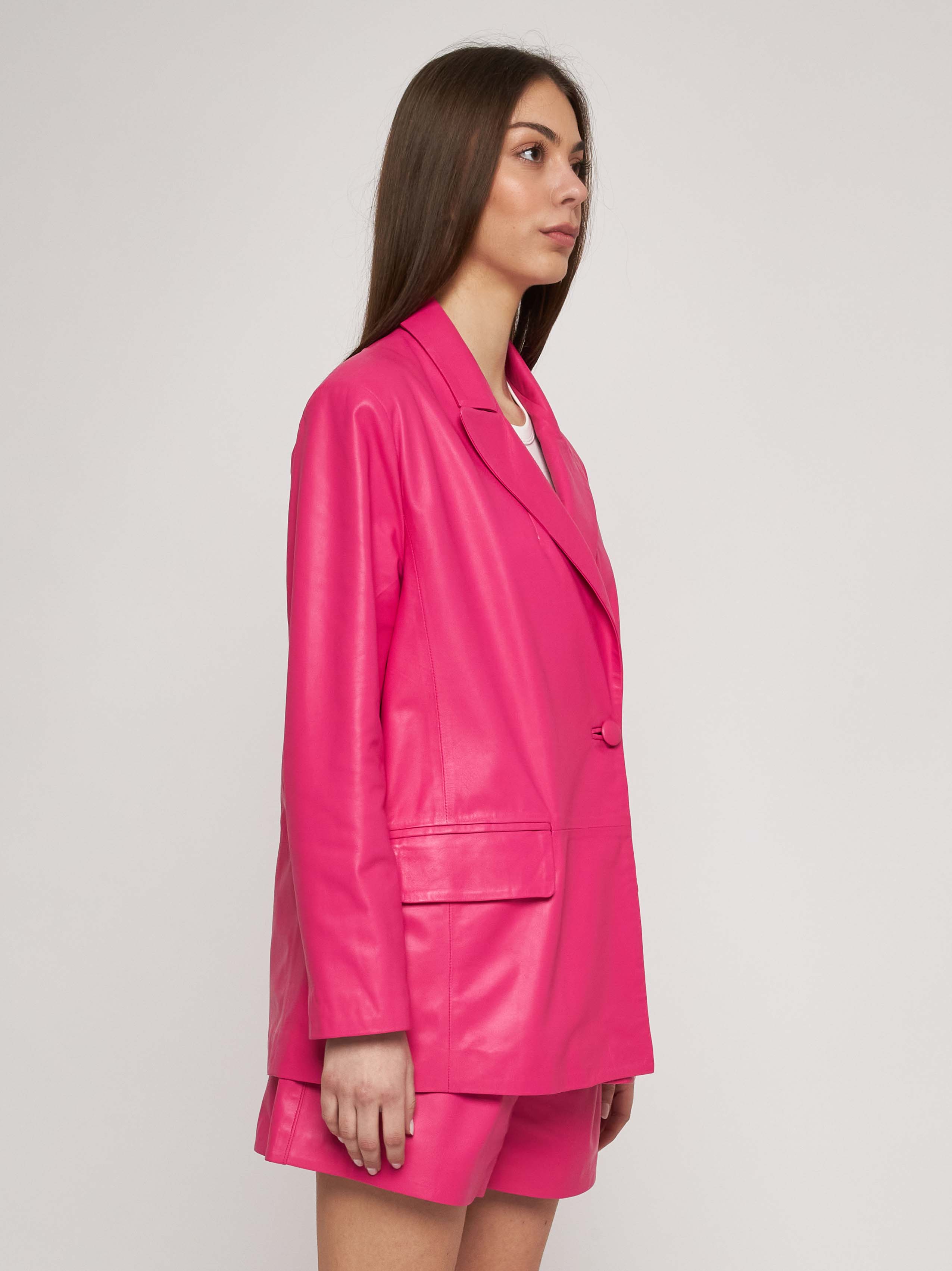 Nappa leather blazer 23GC05-10101