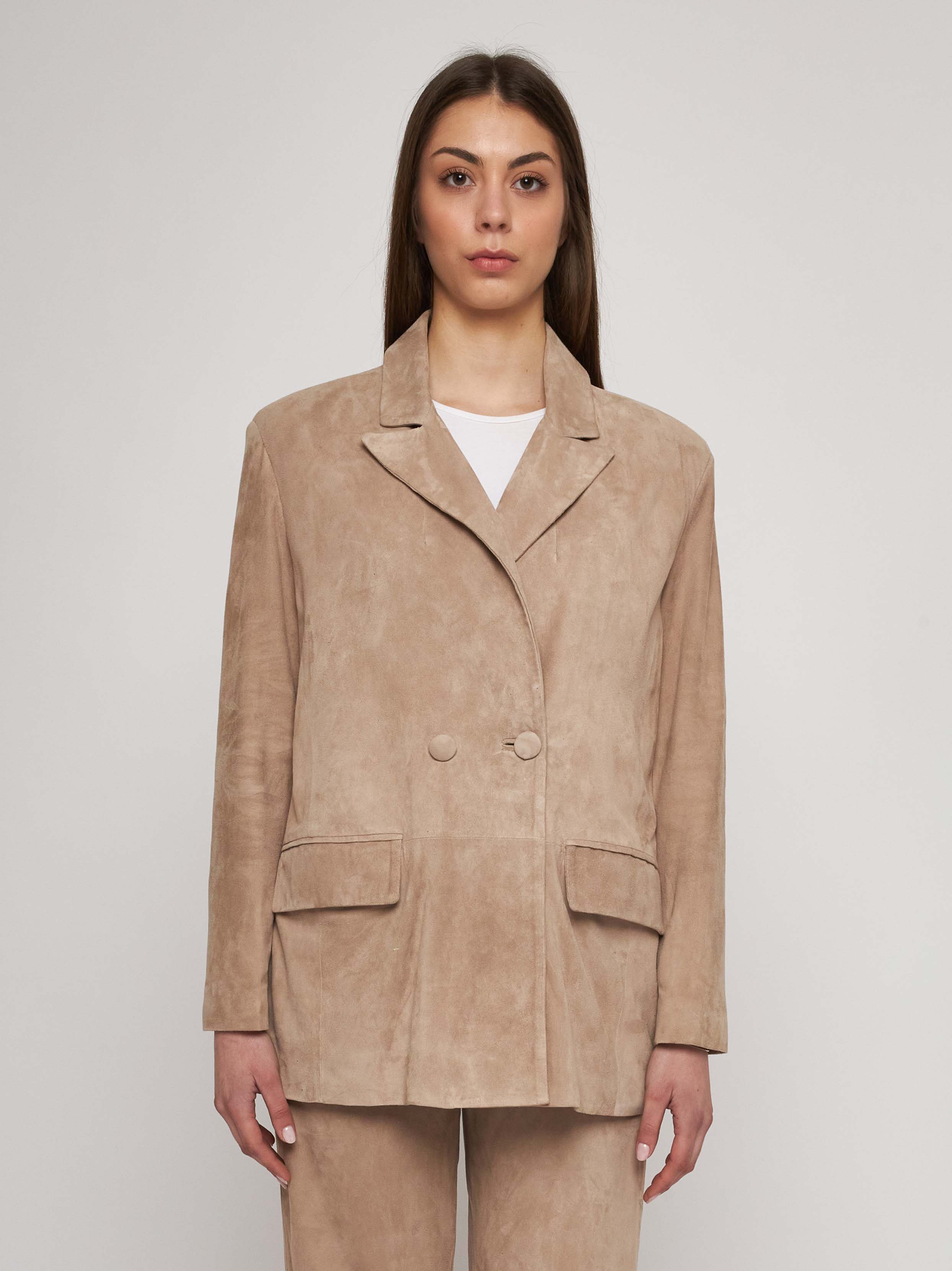 Blazer in camoscio 33GC05-10201