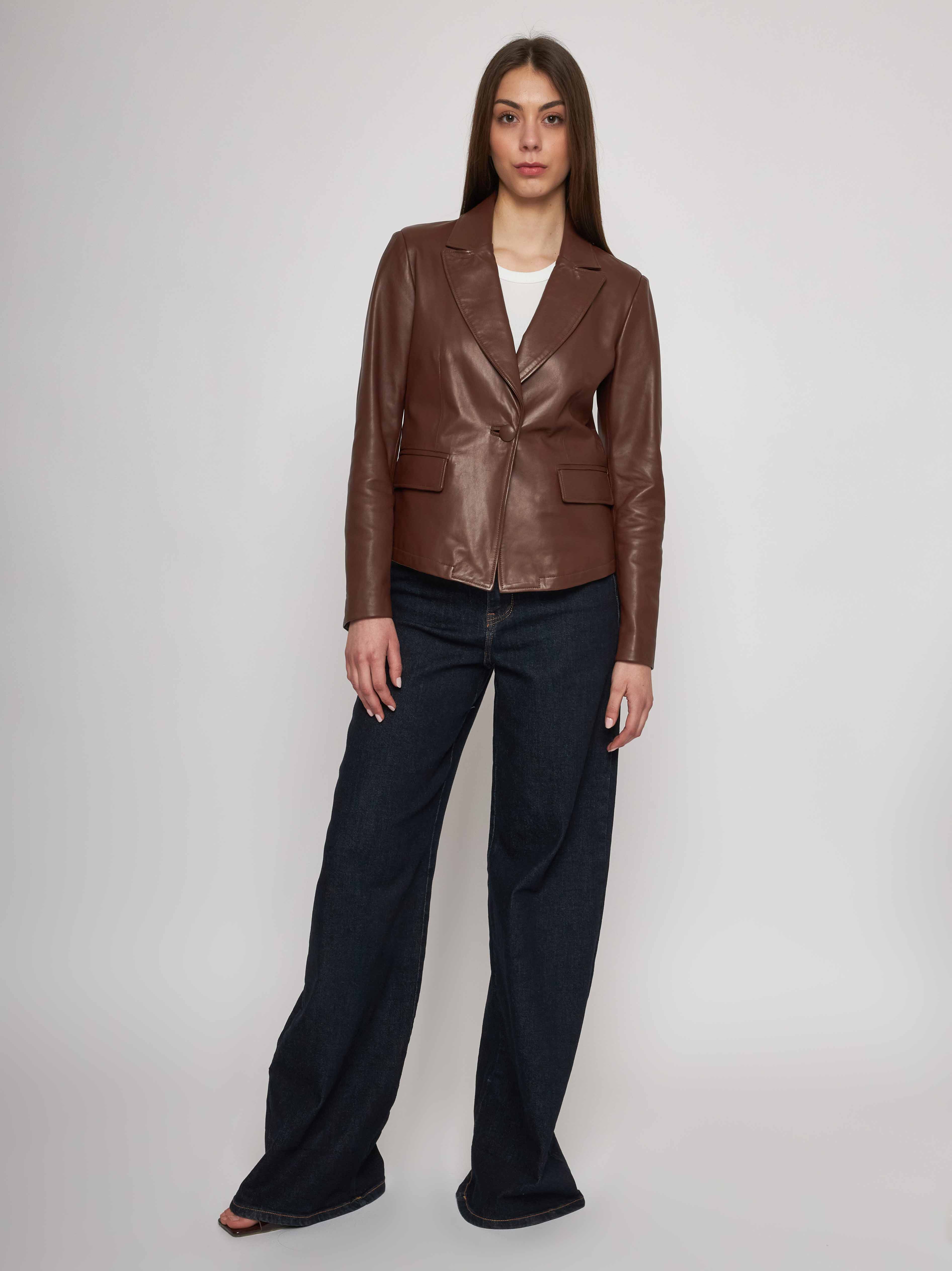 Classic Nappa Leather Jacket 33GC24-10101