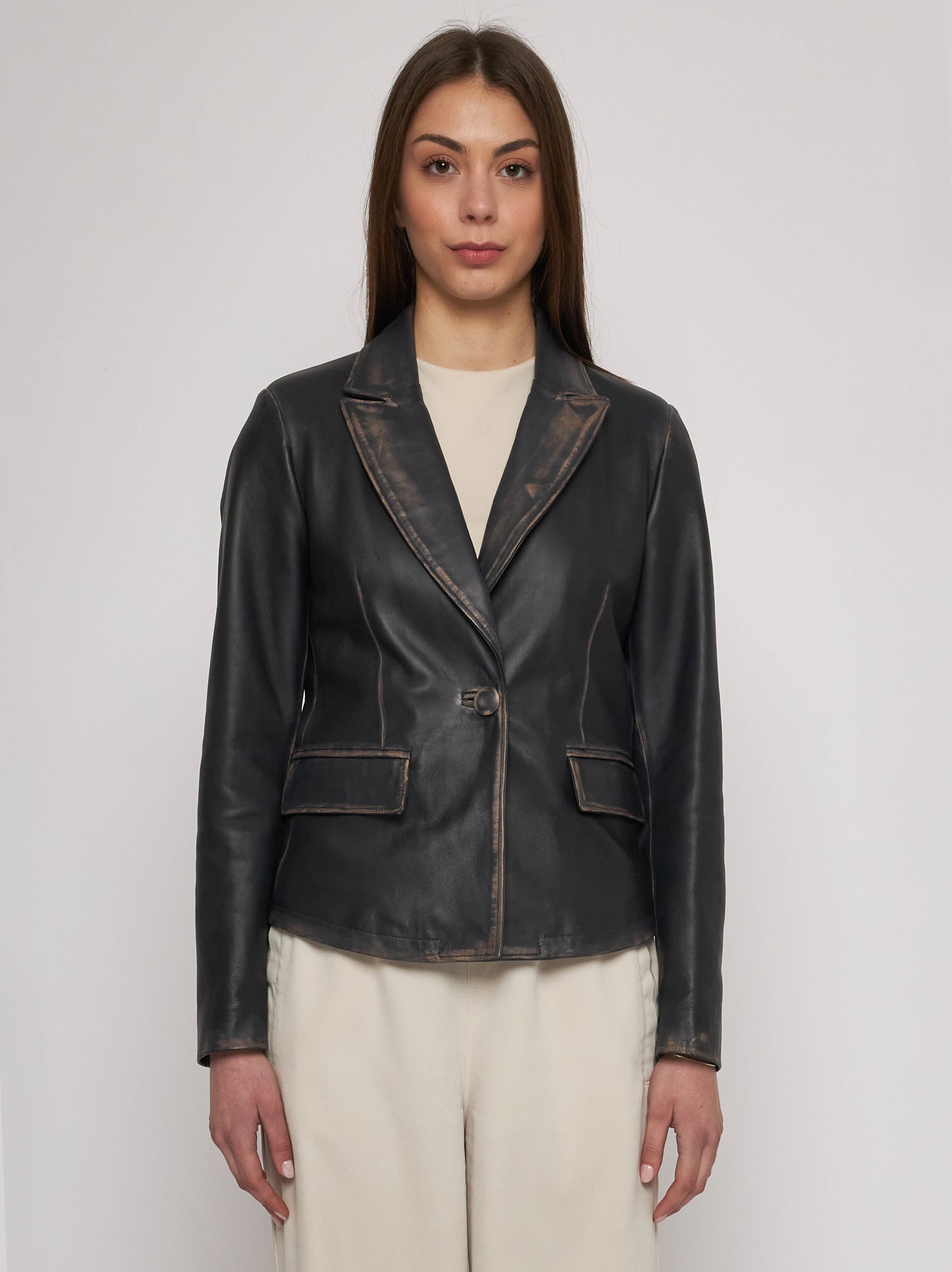 Blazer in nappa antik 33GC24 - 20121/7