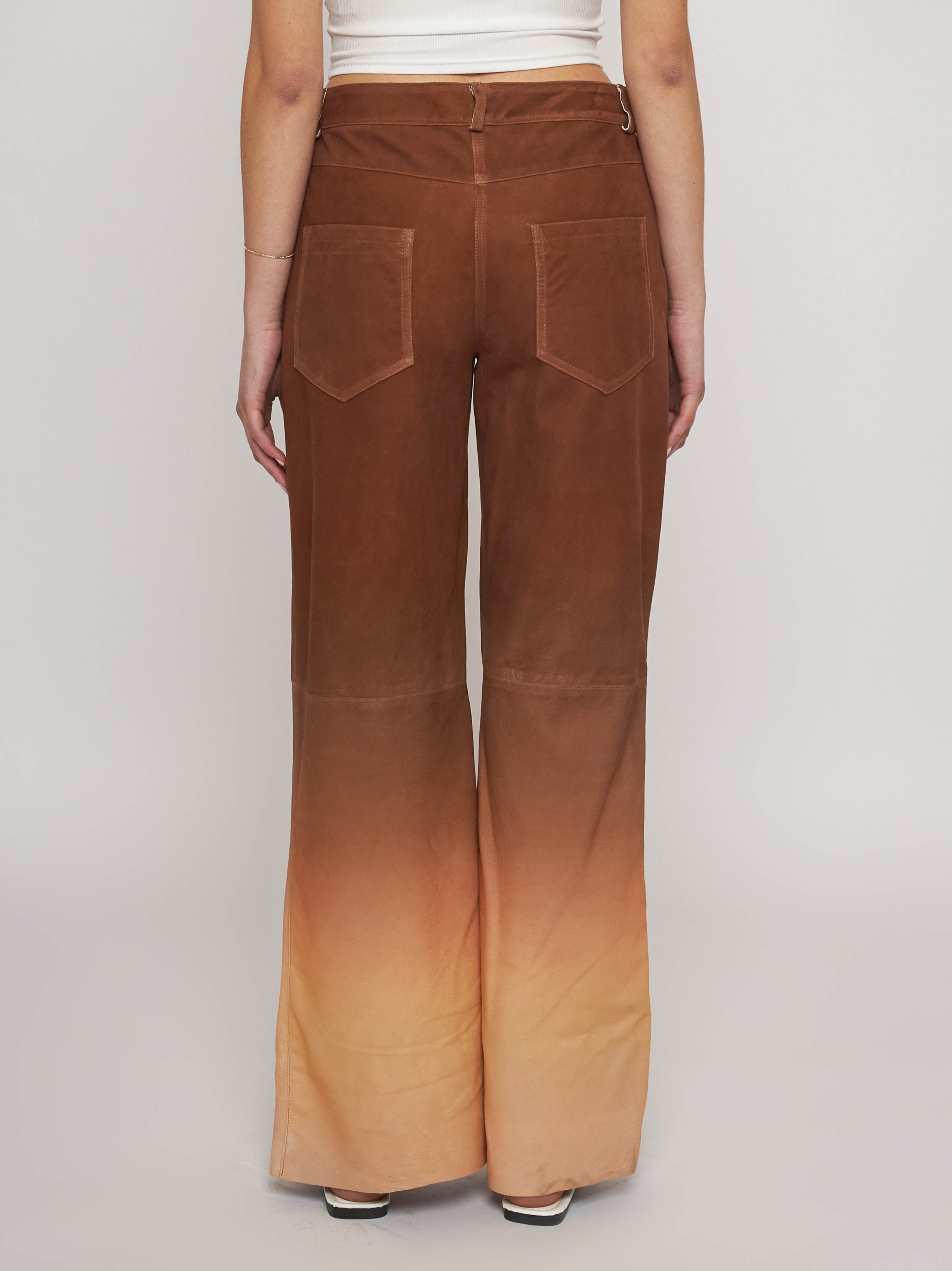 D33PA03B - 31527/9 Degradé suede trousers