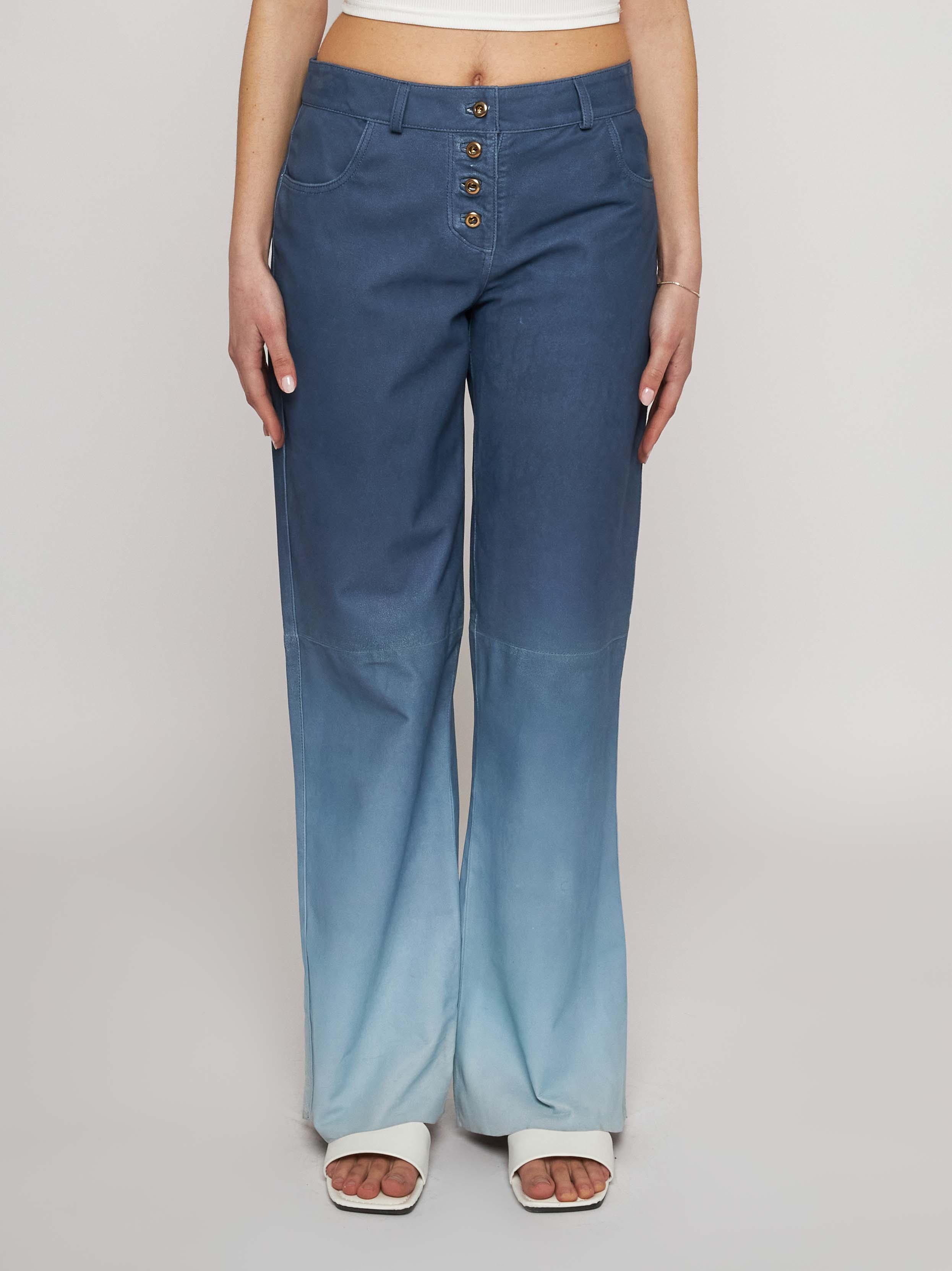 Pantalone in camoscio degradè 33PA03B-31527/9