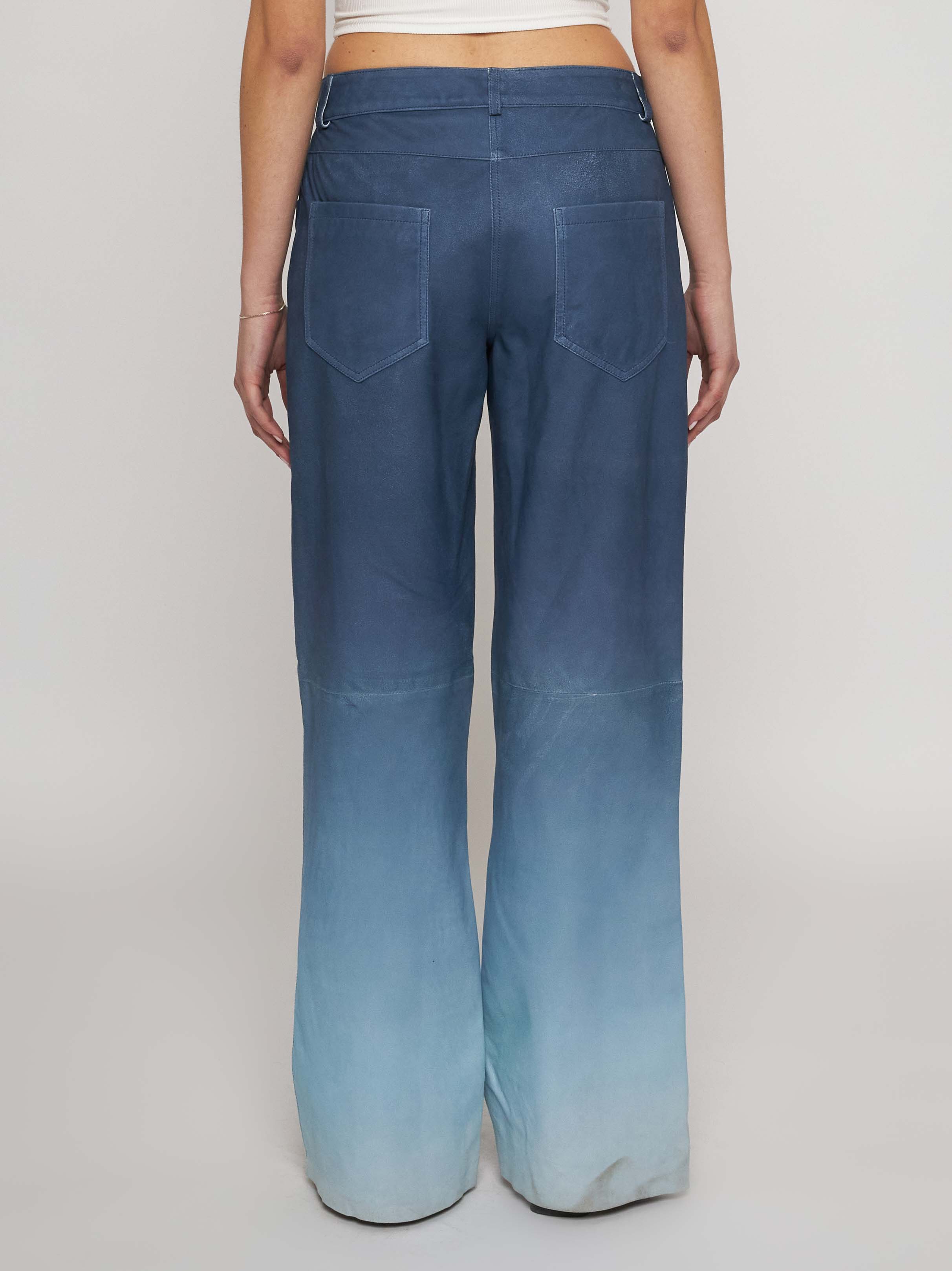 Degradé suede trousers 33PA03B-31527/9