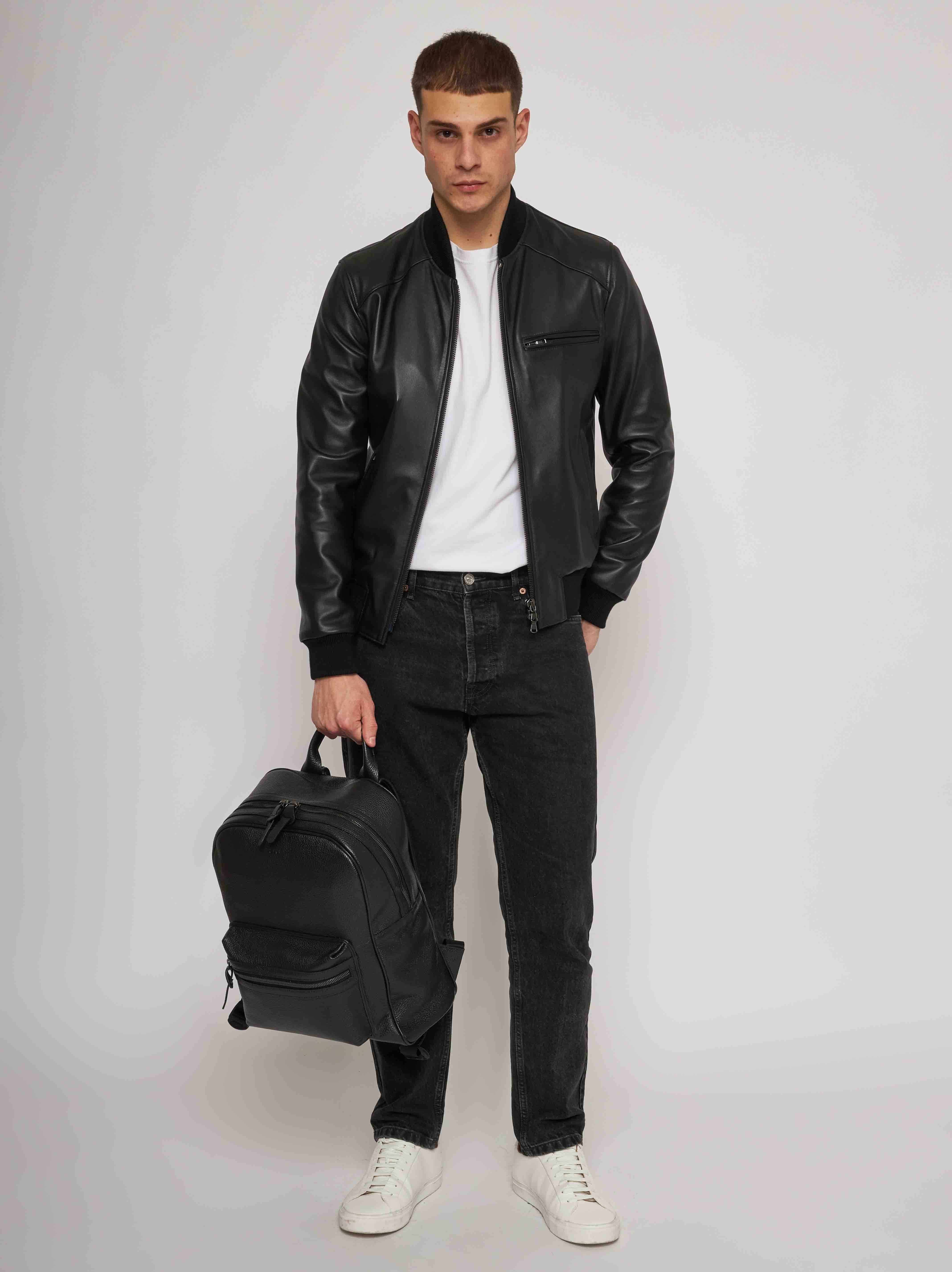 Nappa leather blouson 41231-60103