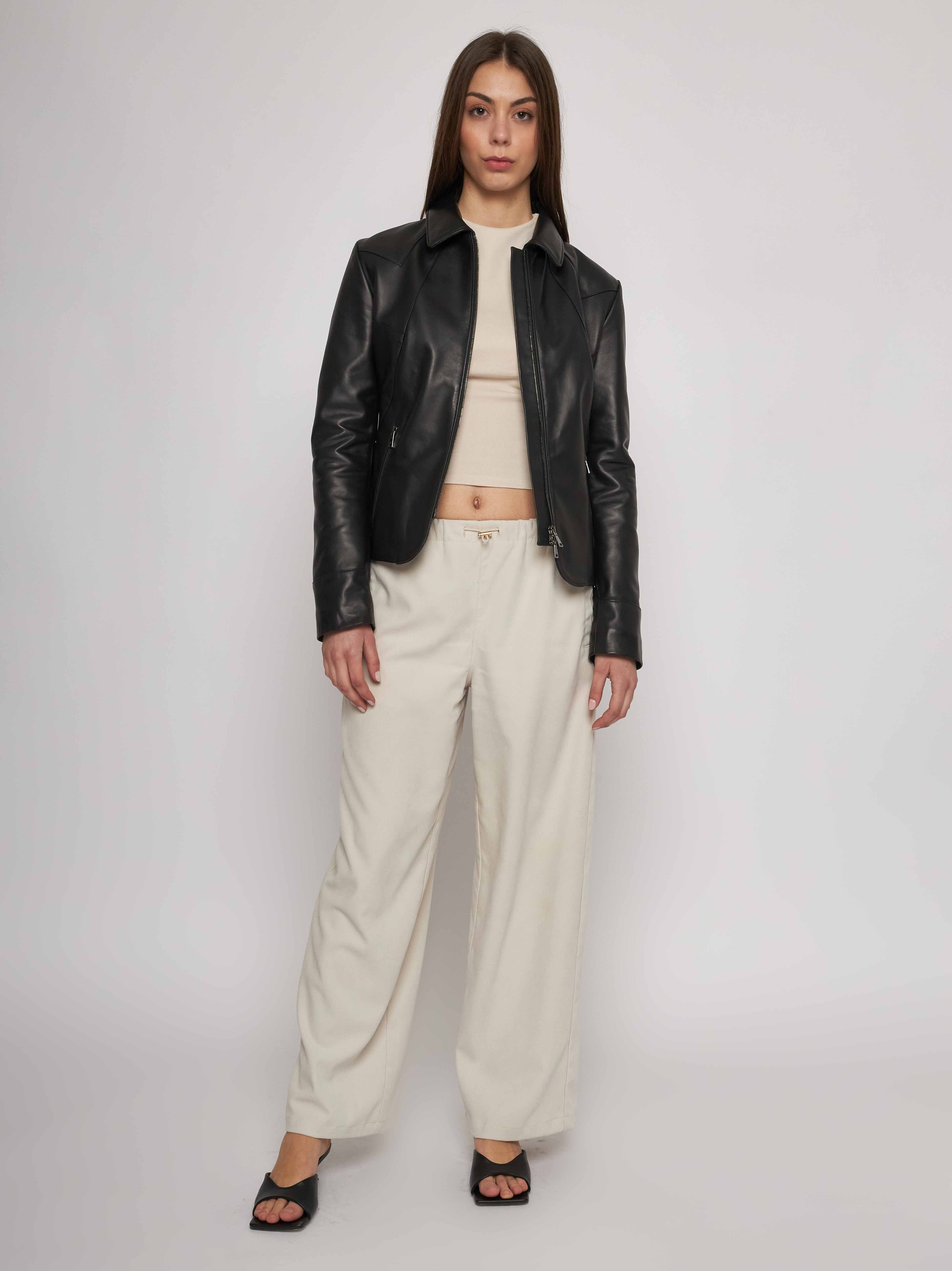 Bomber in quilted classic nappa