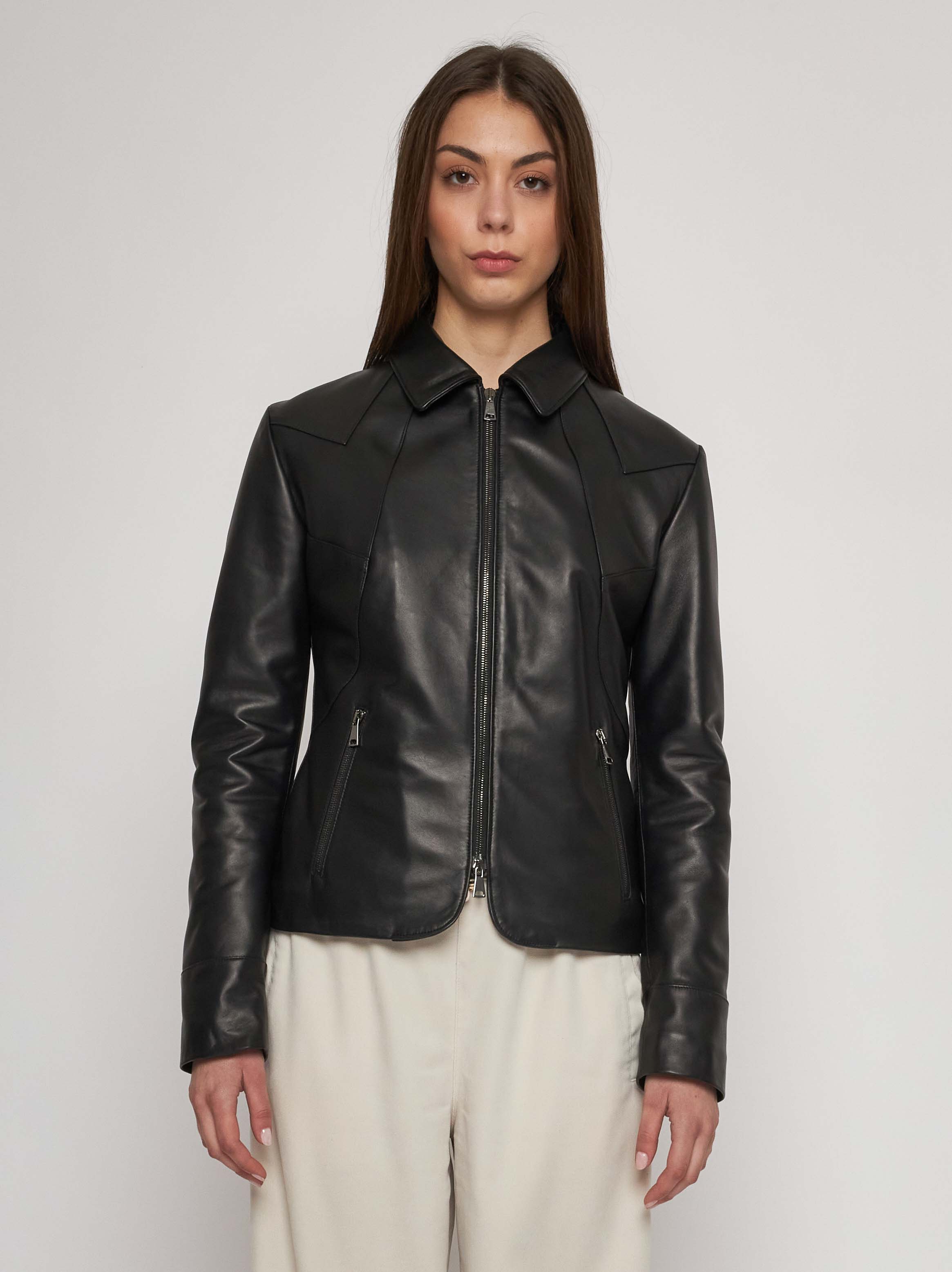 Bomber in quilted classic nappa
