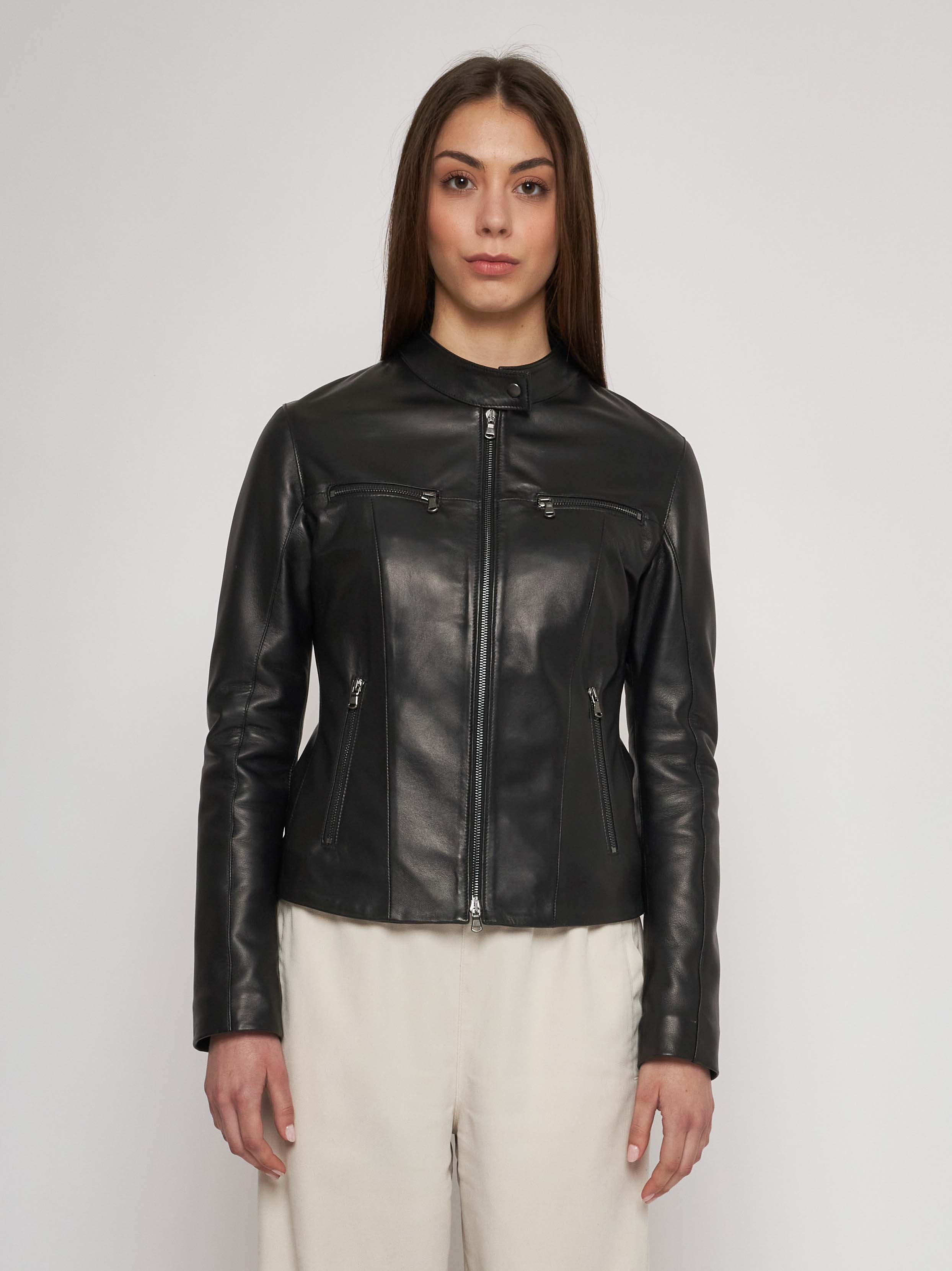 Bomber in quilted classic nappa