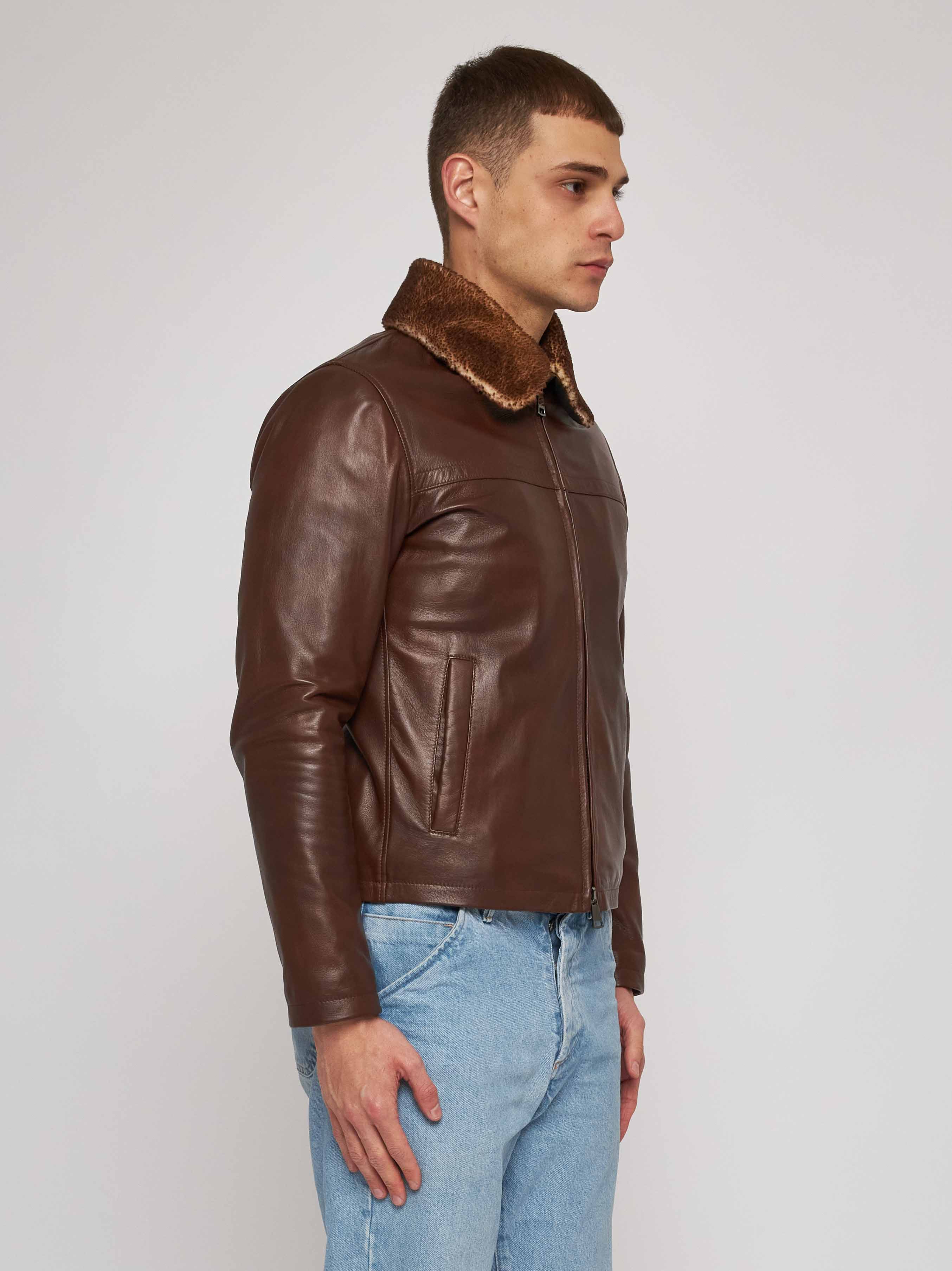 Blouson  in nappa con collo in montone 51215-10117/8_21