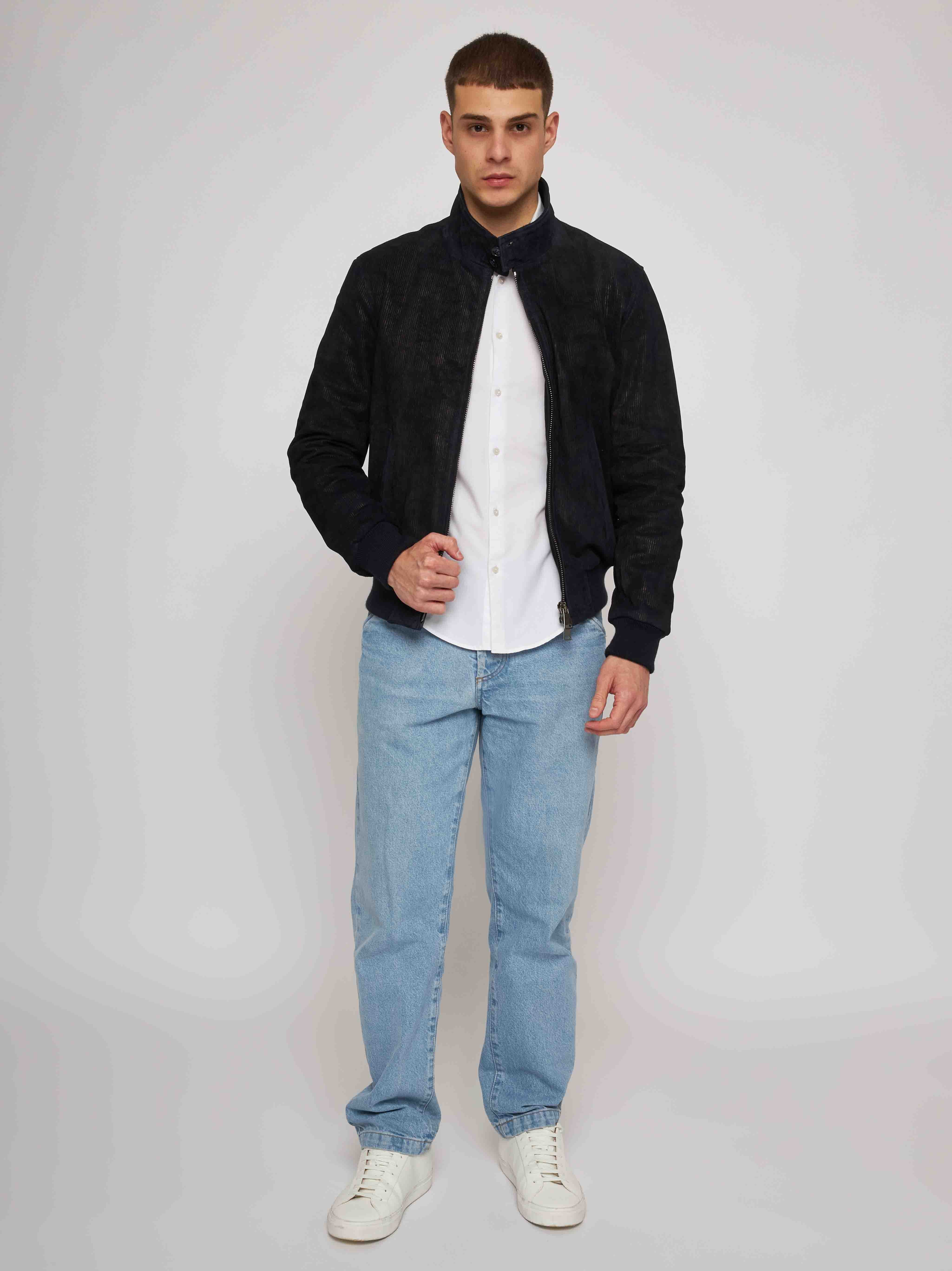 Blue suede jacket 51220-10202/14