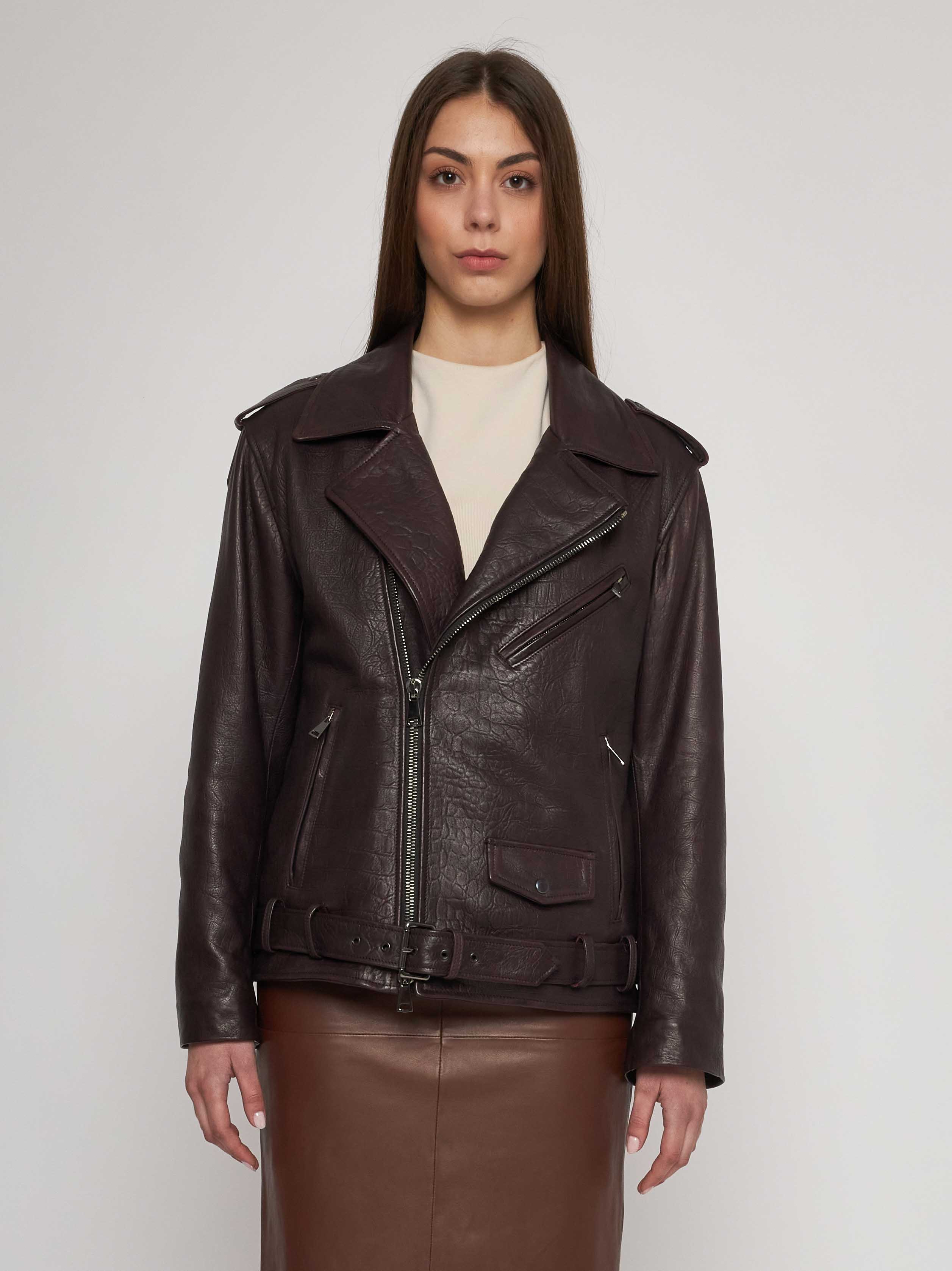 Bomber in quilted classic nappa