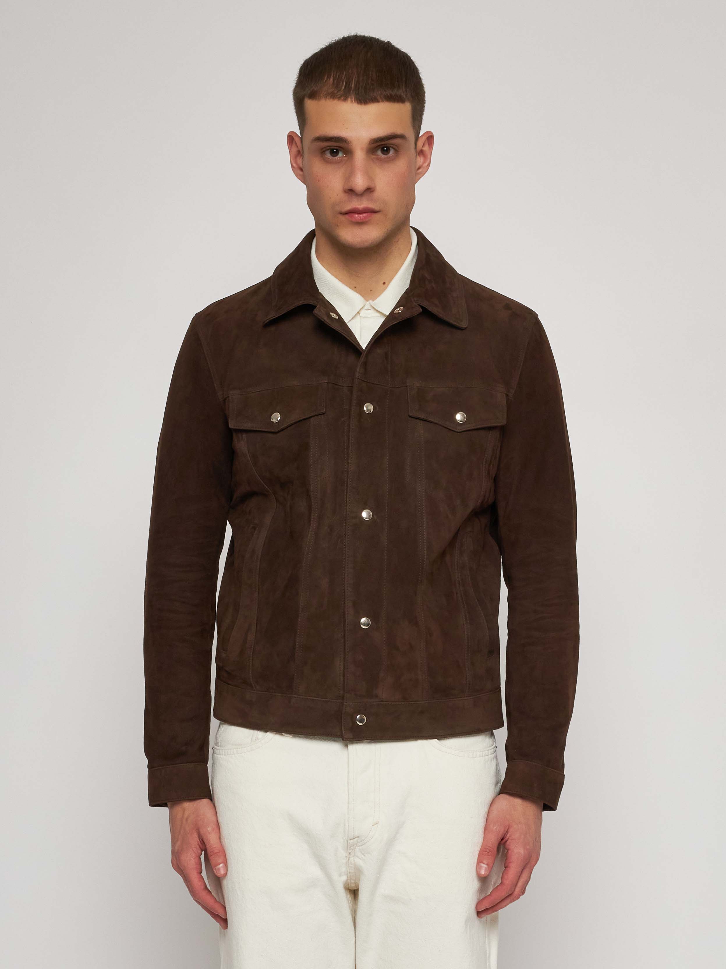 Brown suede jacket 51272B -10201