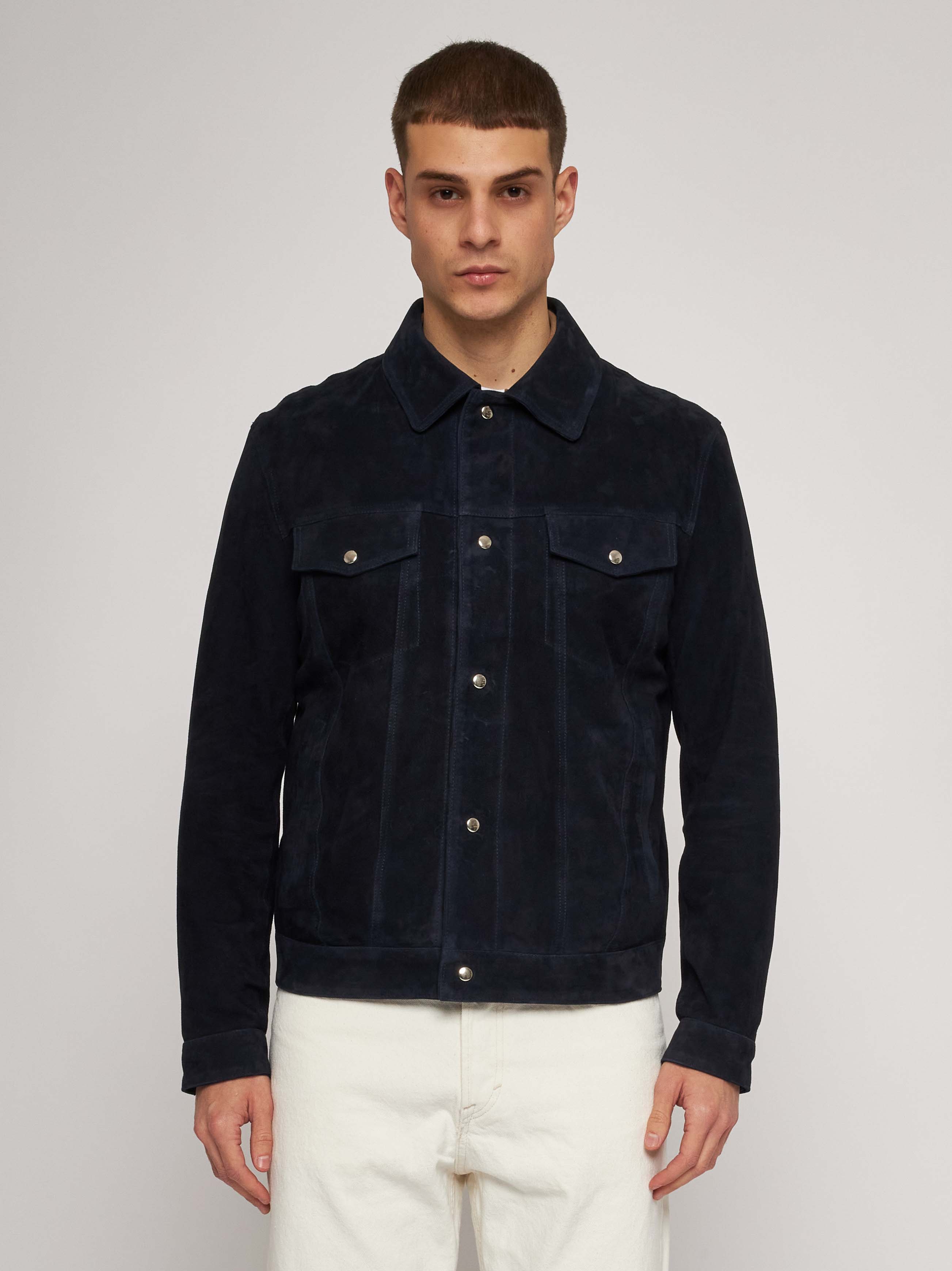 Blue suede jacket 51272B -10201