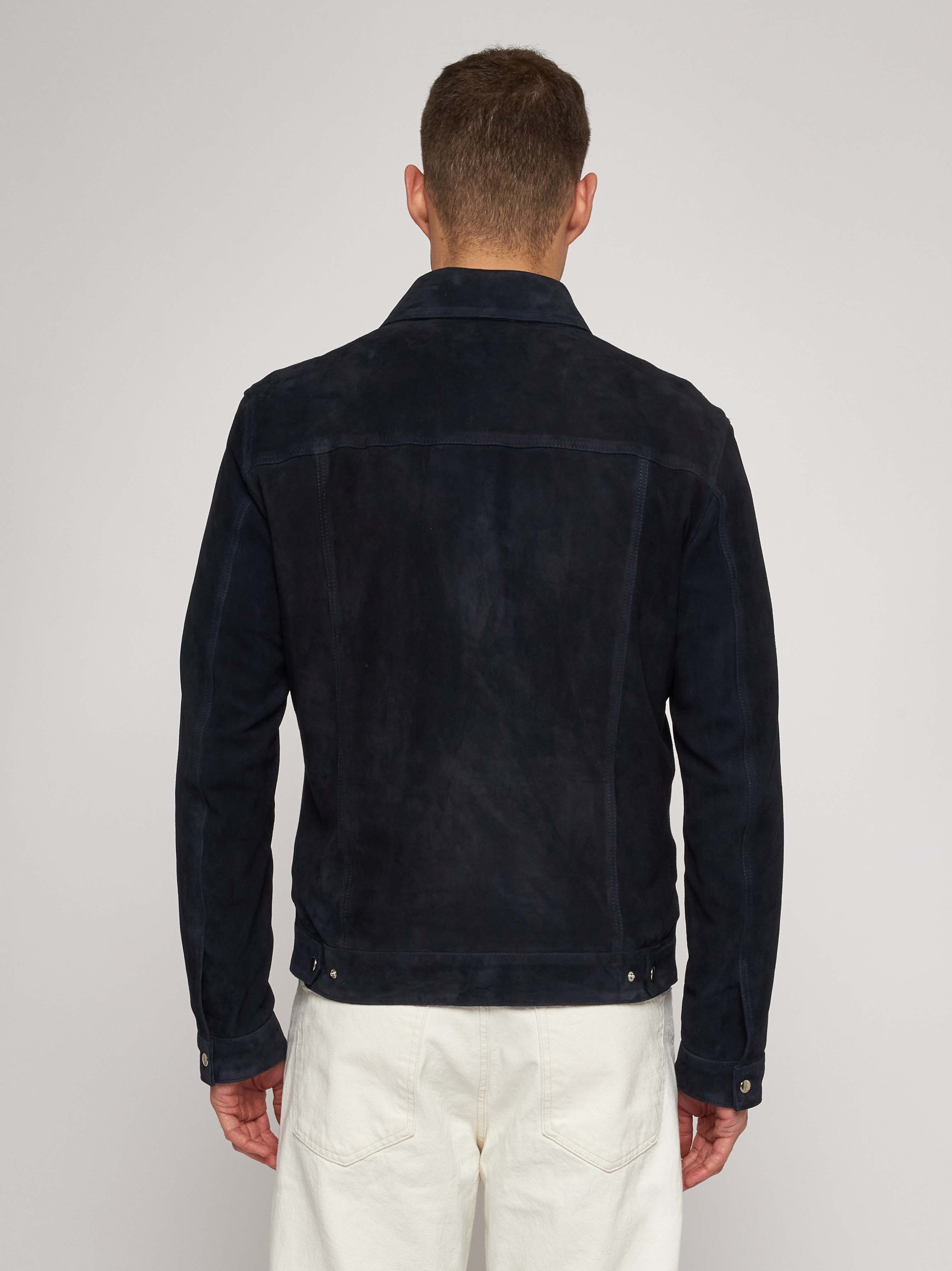 Blue suede jacket 51272B -10201