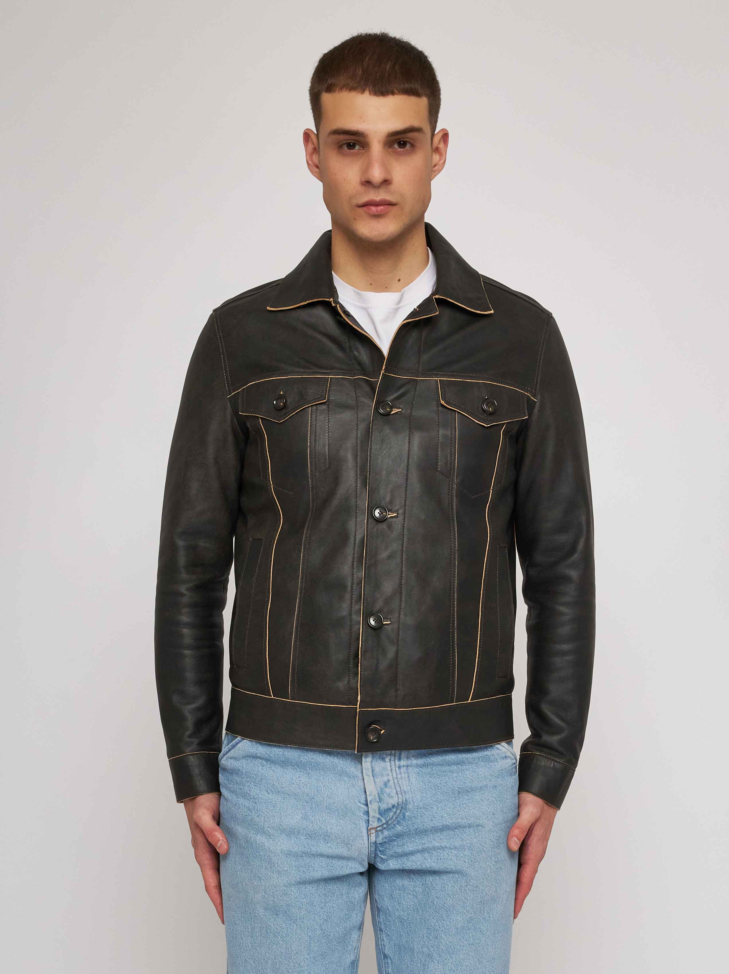 Black nappa jacket 51281B-20121/7