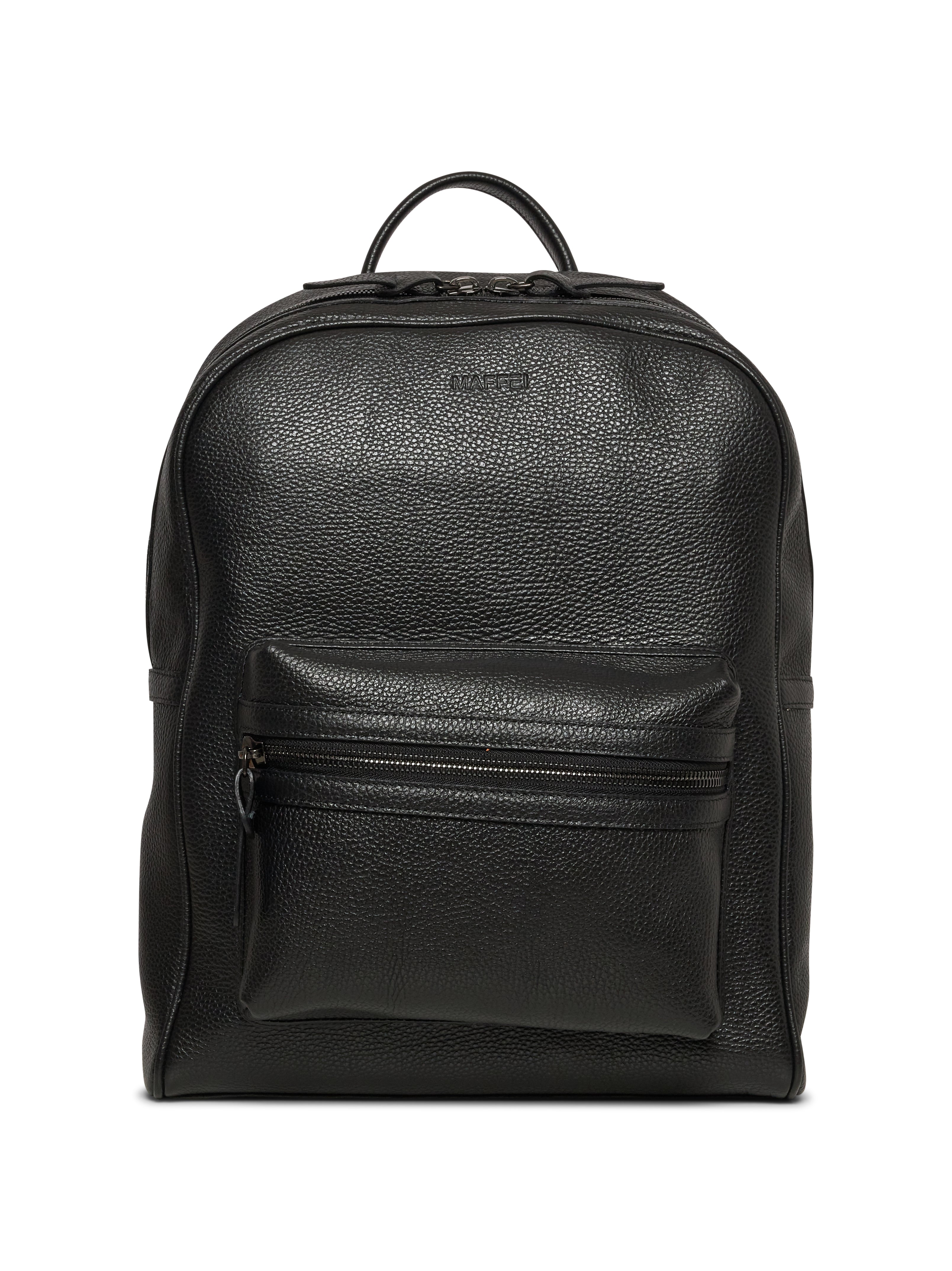 Zaino in pelle di vitello martellata