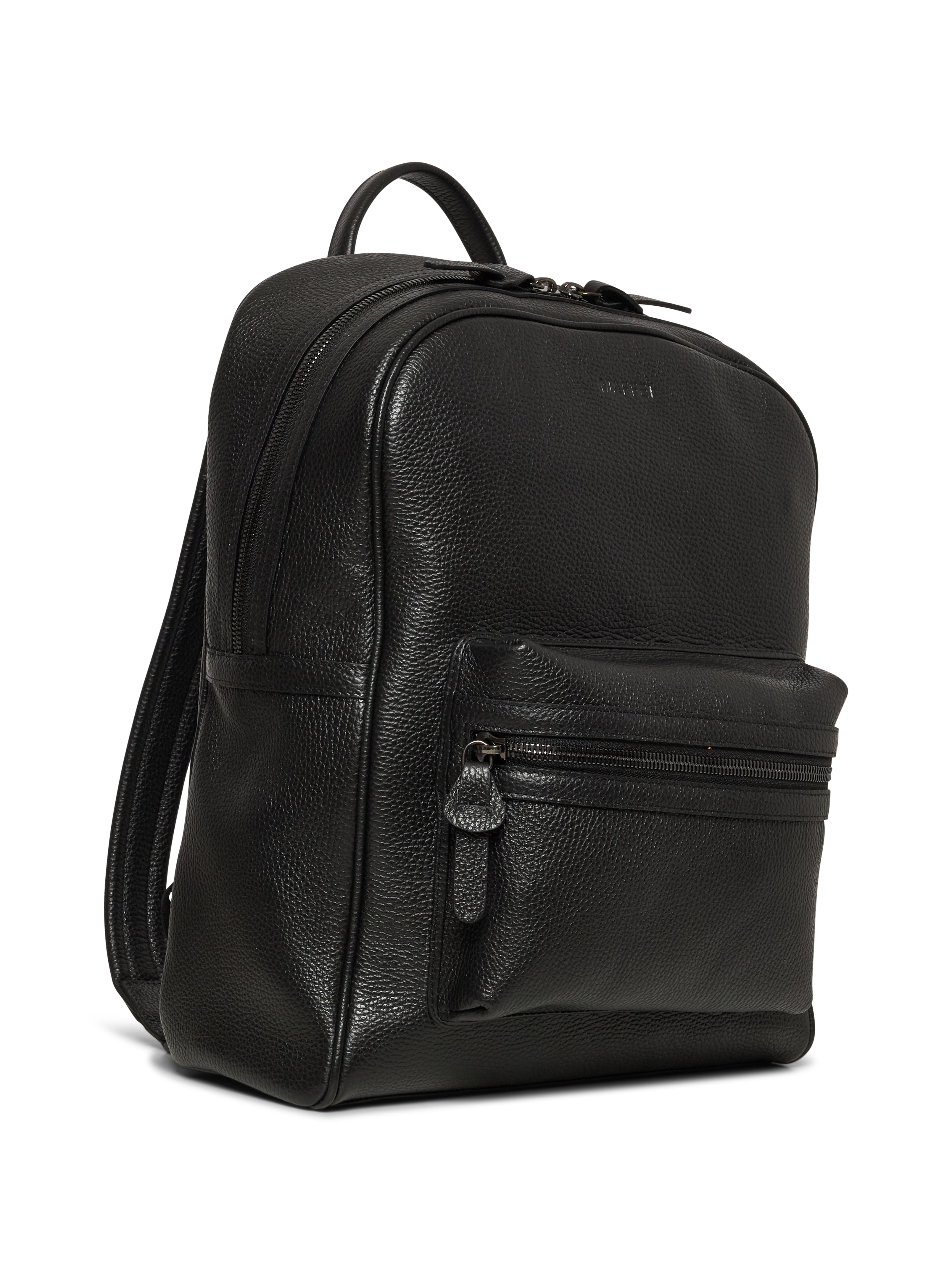 Zaino in pelle di vitello martellata
