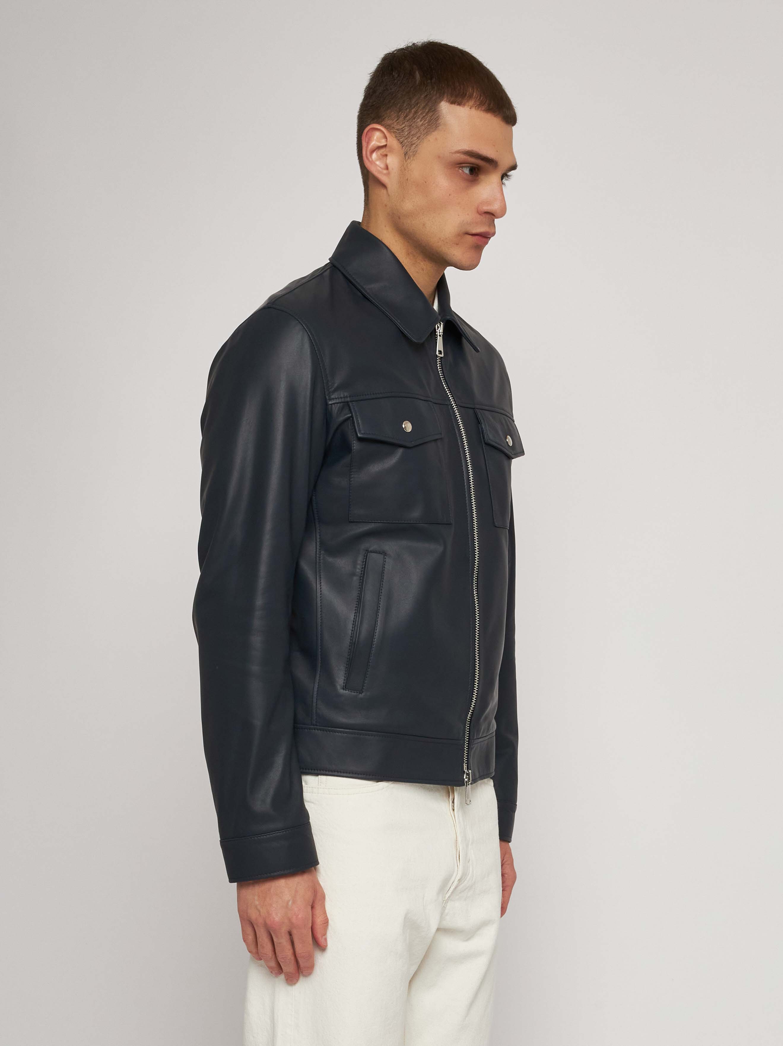 Giubbino in nappa blu 51284 -10101 _36