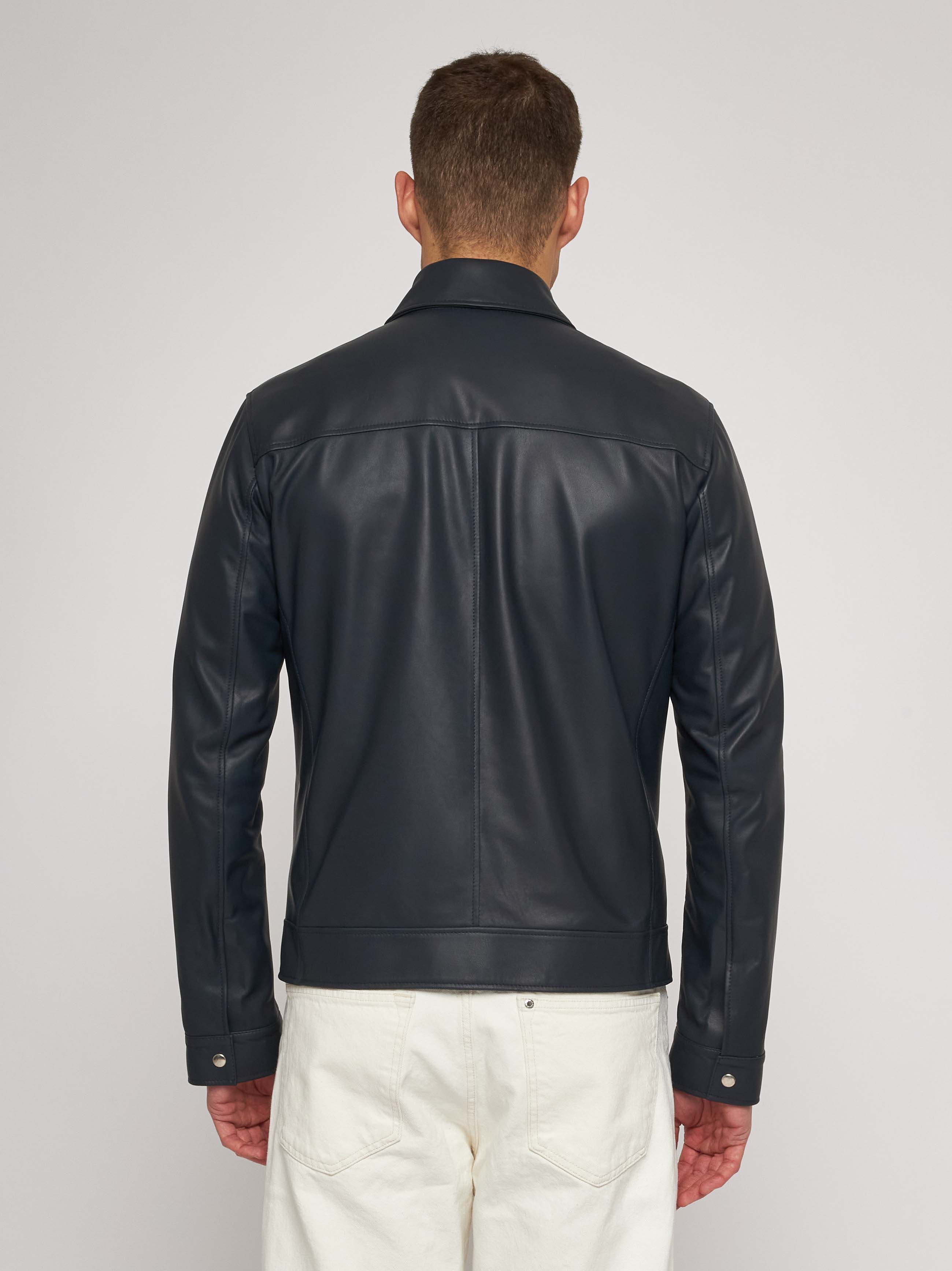 Giubbino in nappa blu 51284 -10101 _36